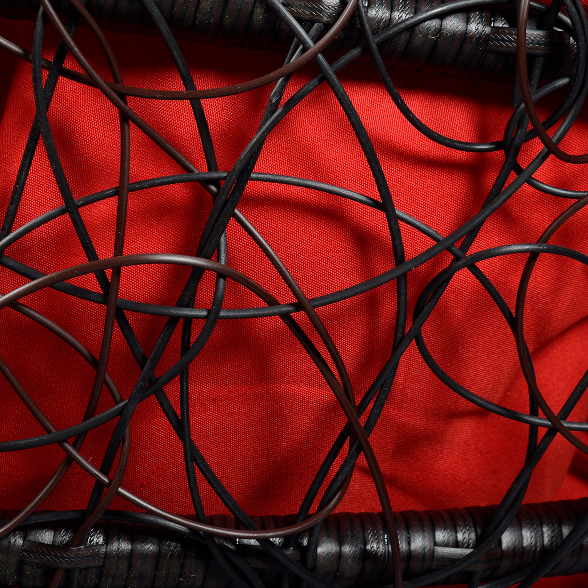 Lucerne Wicker Swing In Black Colour