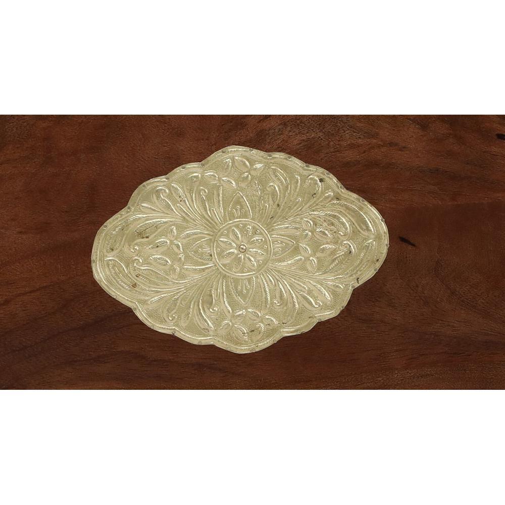 Soundarya Solid Wood Coffee Table In Walnut Finish