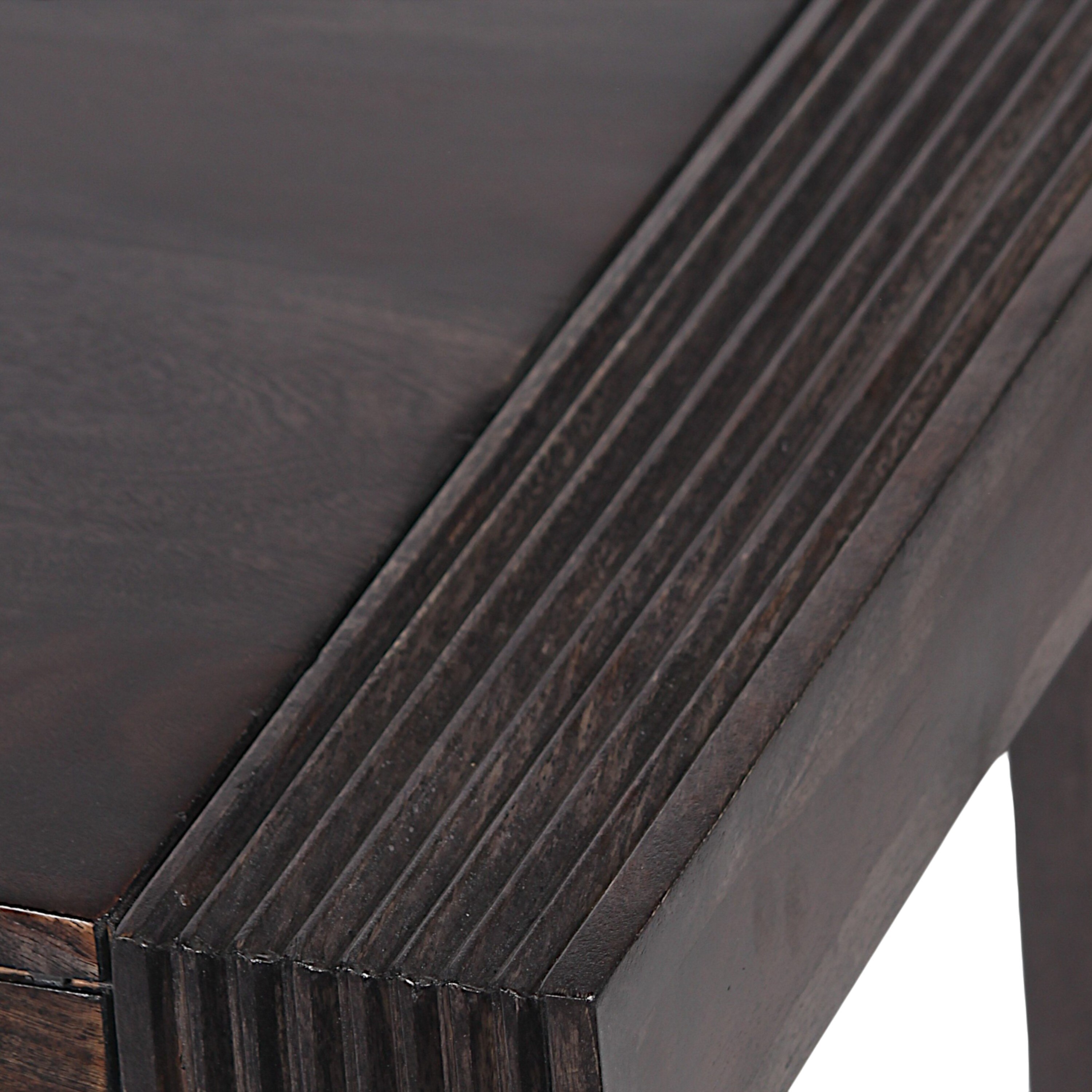 Hudson Sheesham Wood Coffee Table In Mahogany Finish