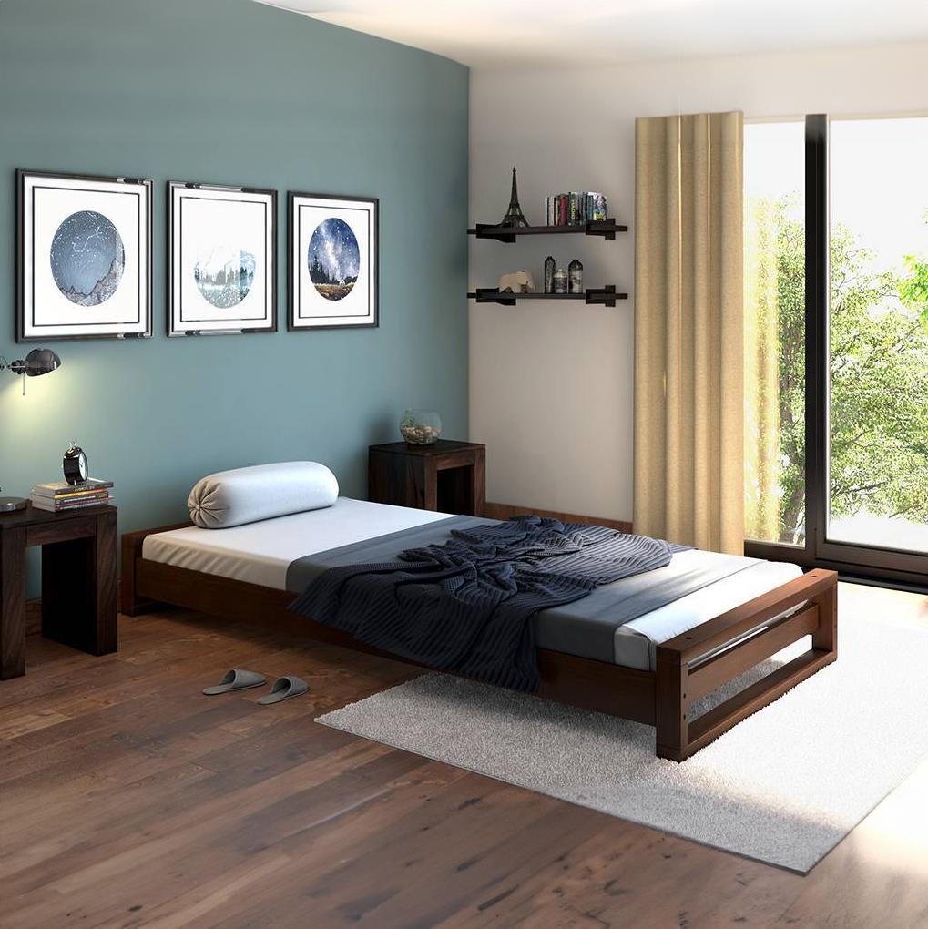 Yuri Single Bed (Solid Wood)
