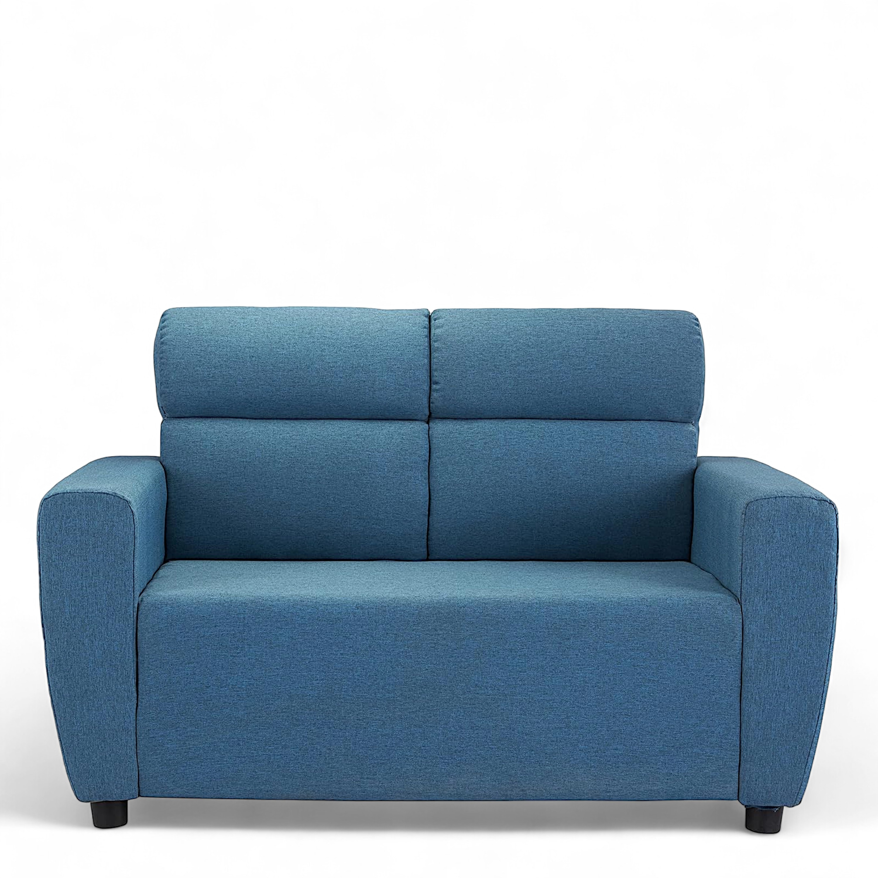 Dayton Pine Wood Contemporary 3+2 Seater Sofa (Teal Blue Fabric)