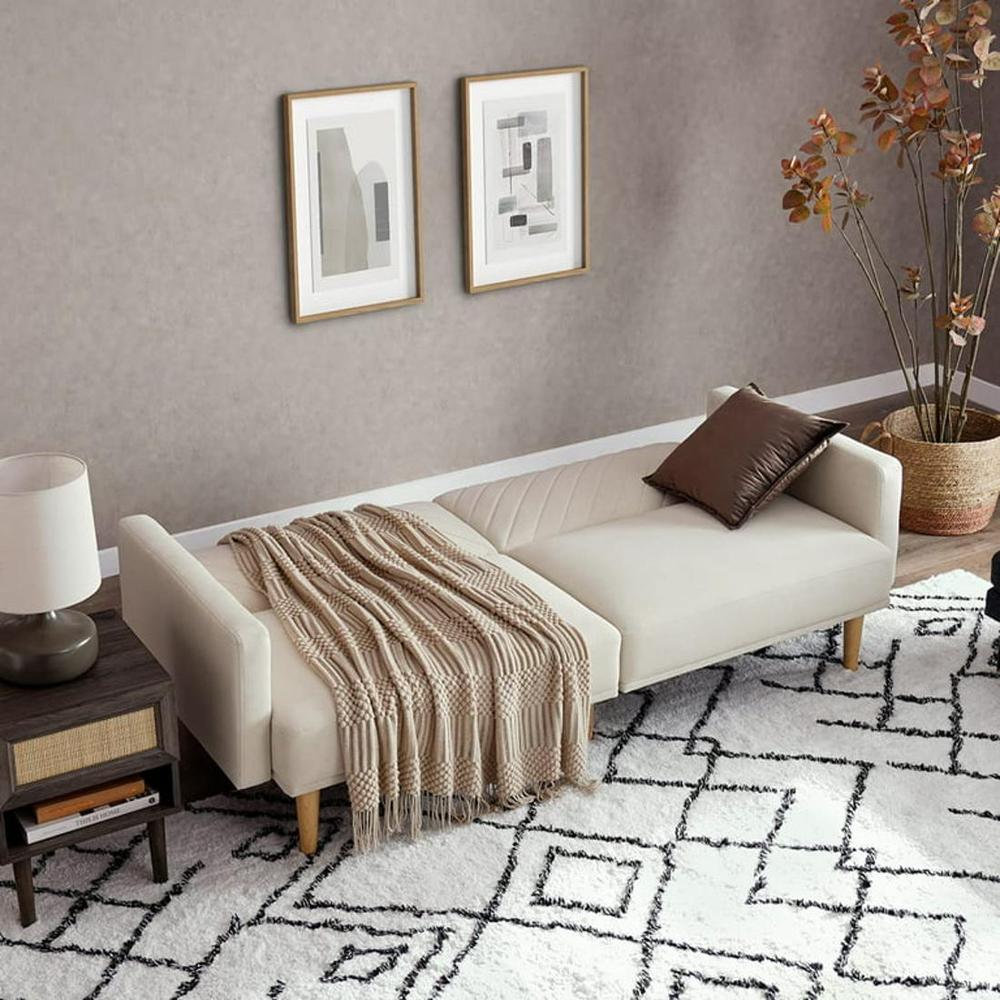Versatile 3 Seater Sofa Cum Bed In Cream Color