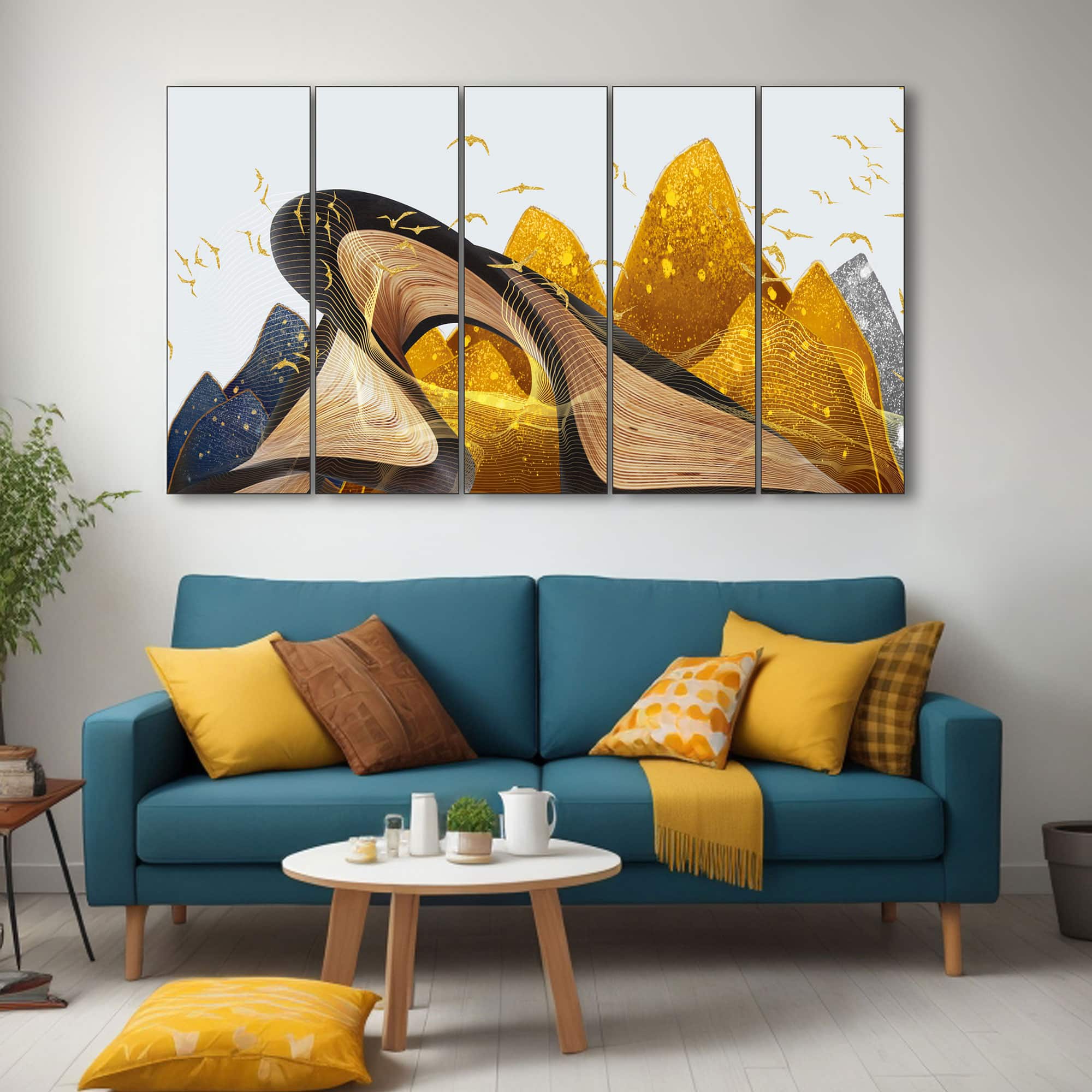 The Castle Decor Nature Art Wall Painting Wooden Framed 27x48 Inch (Style 7) - The Castle Decor