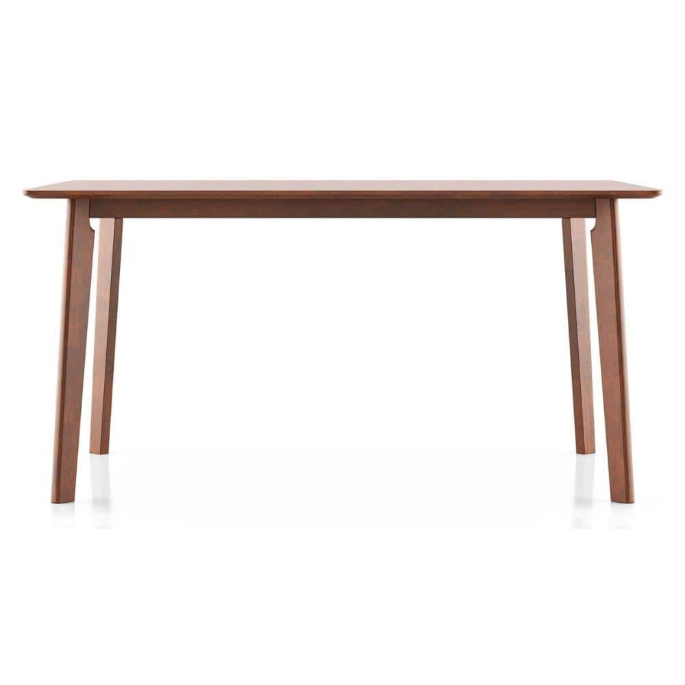 Augusta 6 Seater Dining Table In Dark Walnut Finish