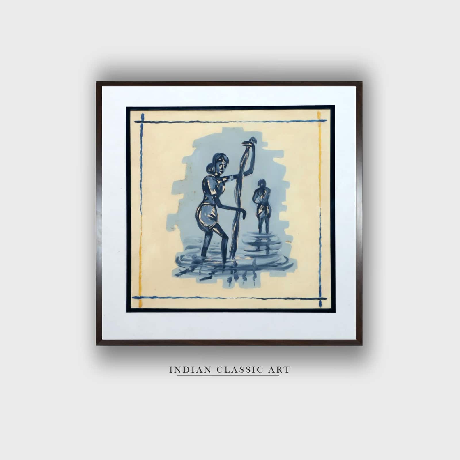 Folk Canvas Wall Prints Canvas Wall Prints Set of 2 Multicolor Matte