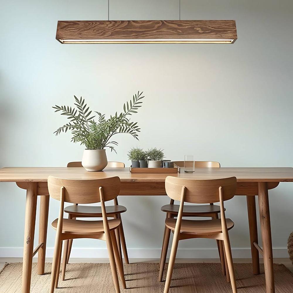 Sirius 36 Brown Solid Wood Cluster Hanging Light