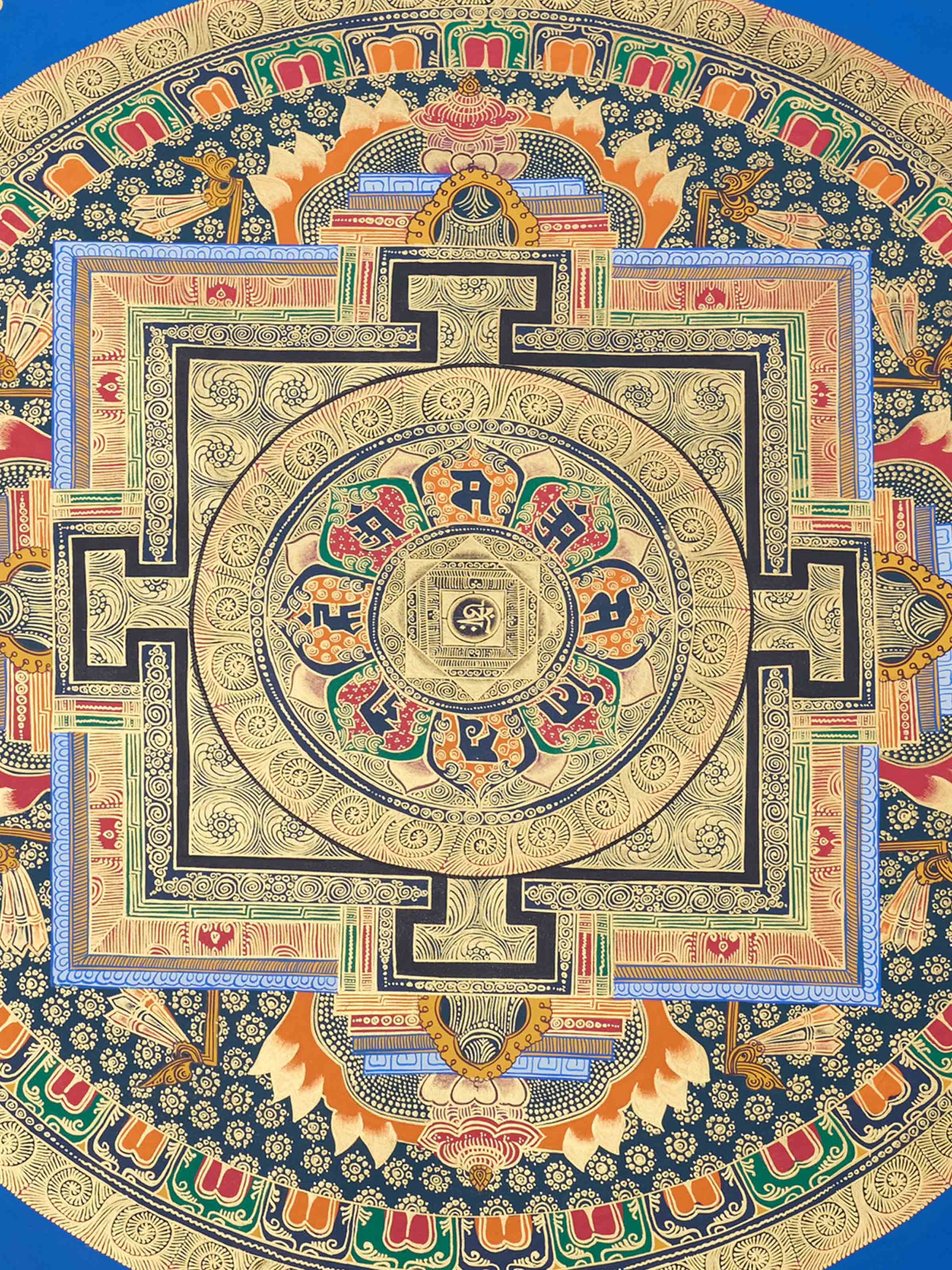 Mantra Mandala Thangka Painting