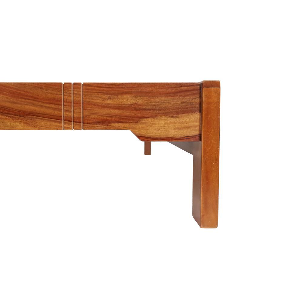 Halston Solid Wood Non Storage Bed In Provincial Teak Finish