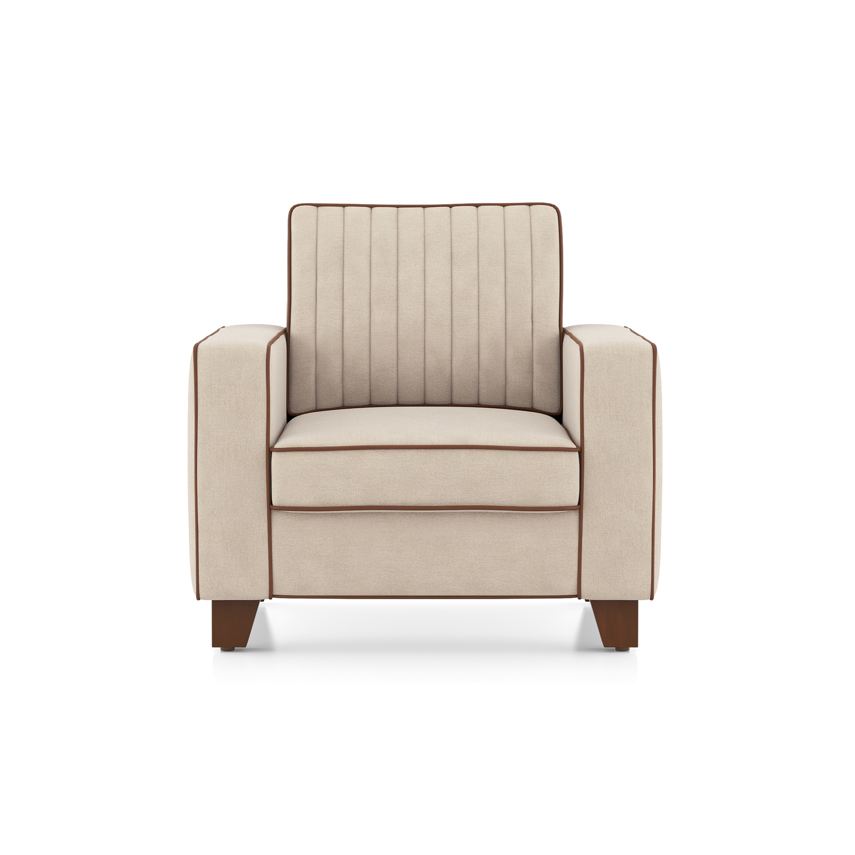 Apollo Neo Sofa (Colour : Classic Beige, Seating Capacity : 1 Seater, Cushion Type : Hard, Back Height : Regular Back)