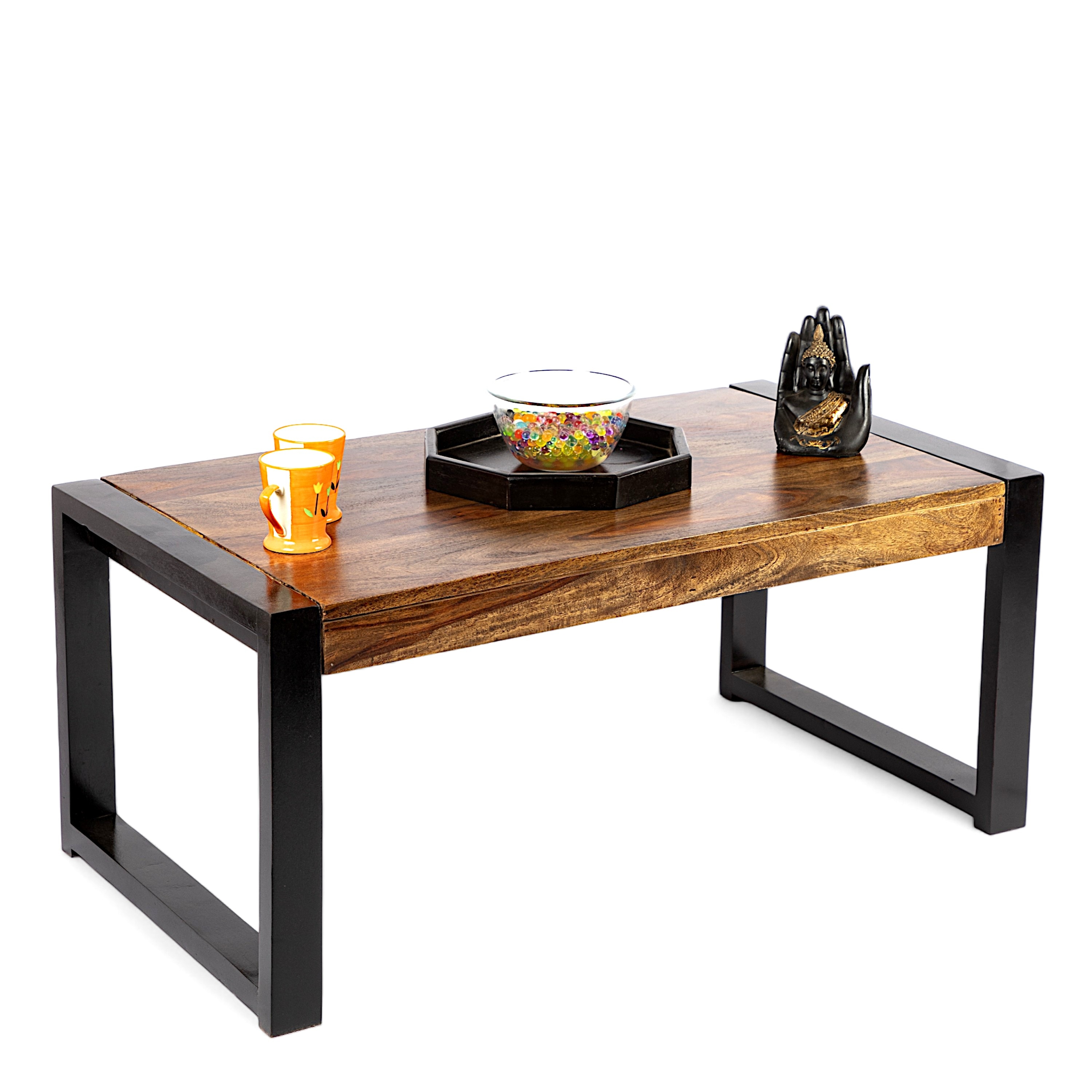 Hamstreet Sheesham Wood Coffee Table In Teak Finish
