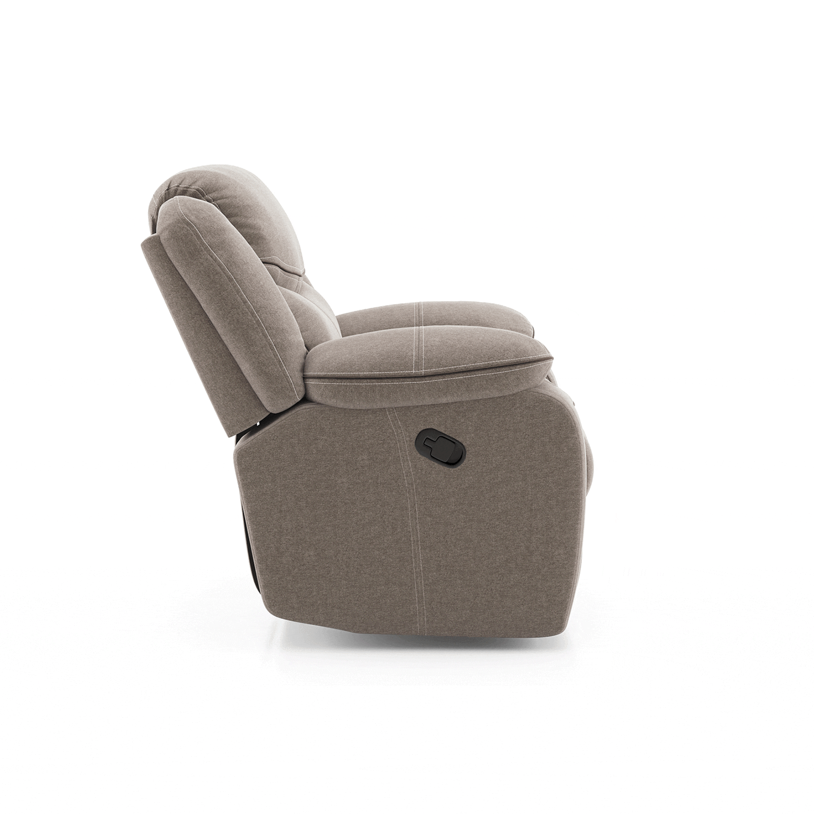 Atticus Single Seater Swivel Rock Recliner Premium Chenille Fabric
