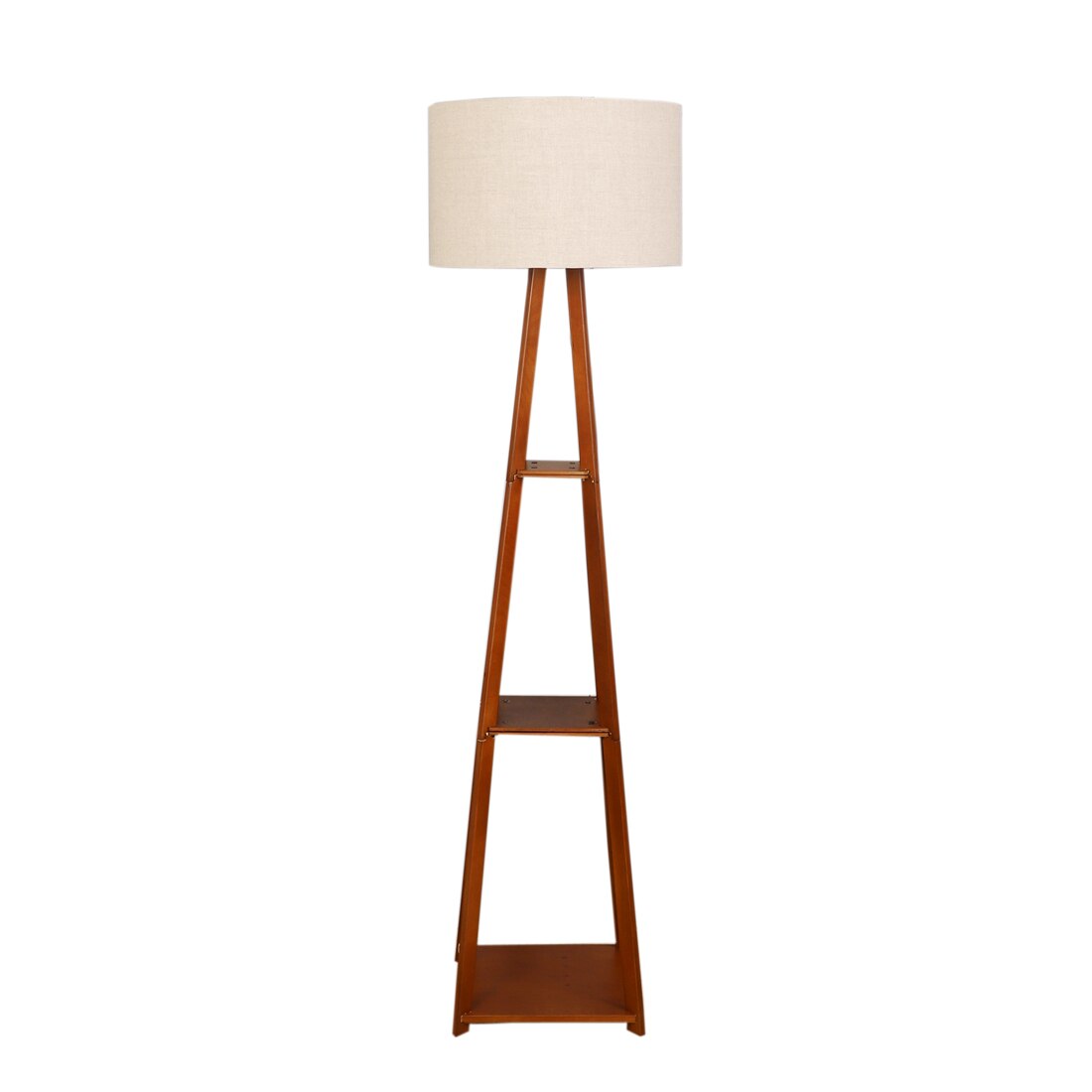 Theoren Beige Jute Shade Floor Lamp