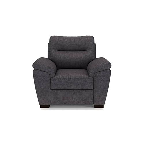 Adelaide Essential 1 Seater Fabric Sofa in Steel Colour