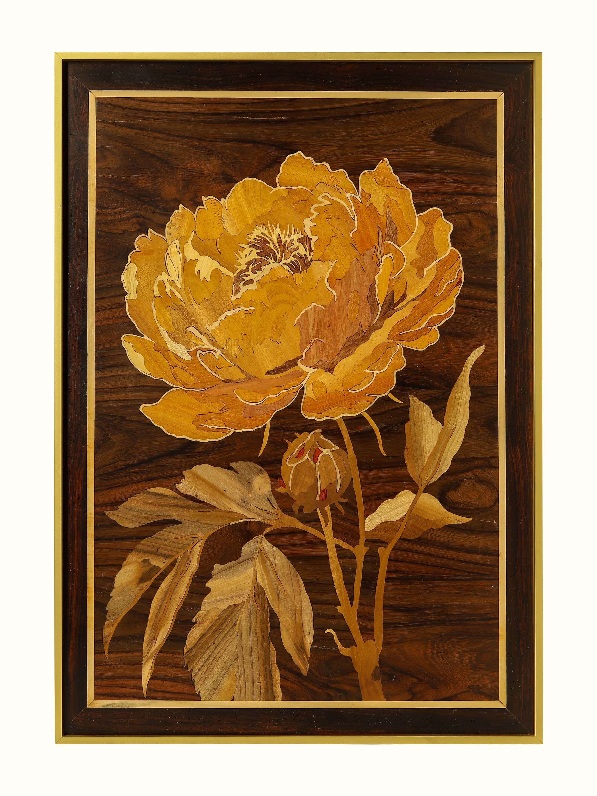 Flower Mysore Rosewood Inlay