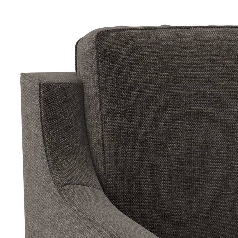 Abbey 1 Seater Fabric Sofa in Smoke Colour