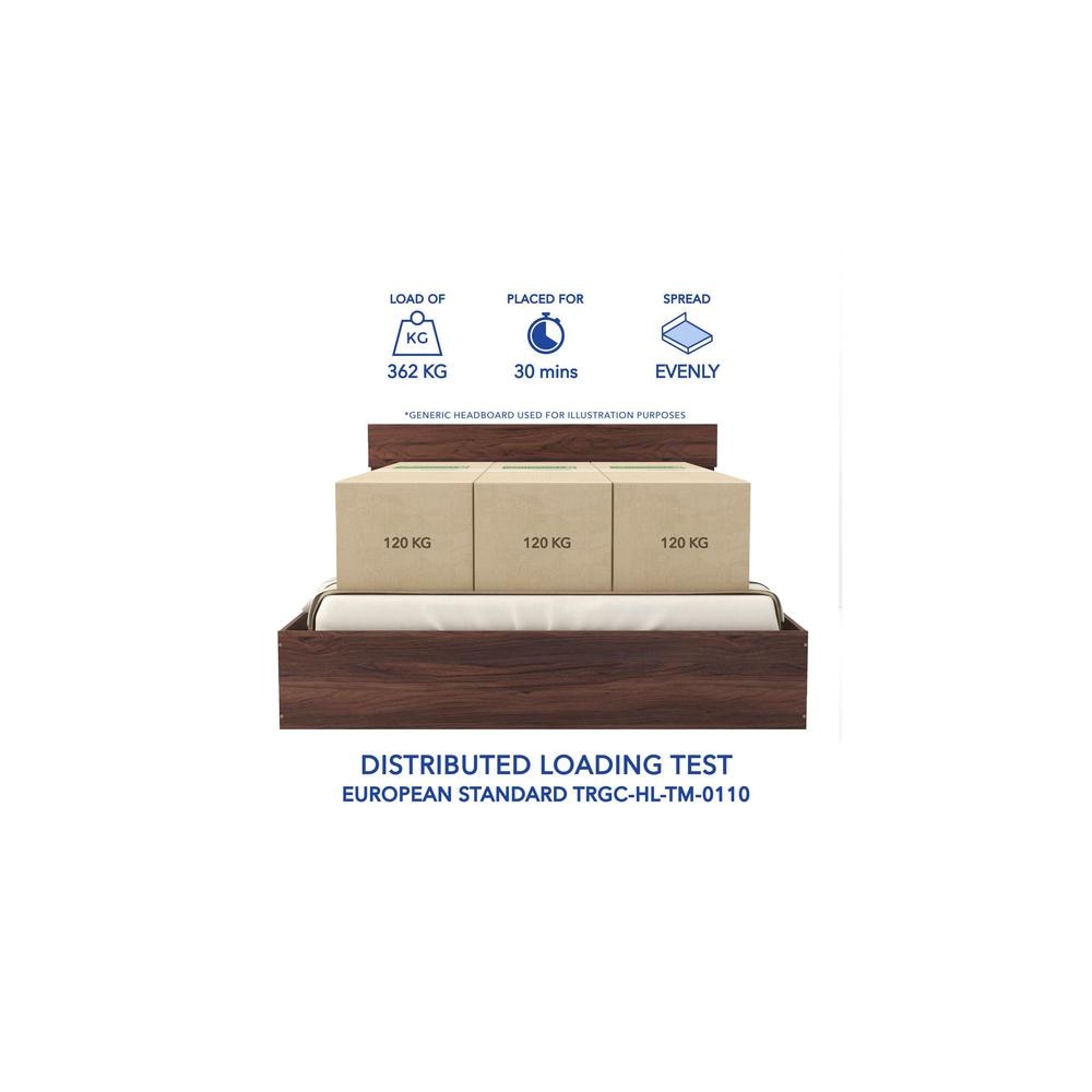 Satya Engineered Wood Queen Size Bed In Walnut Finish