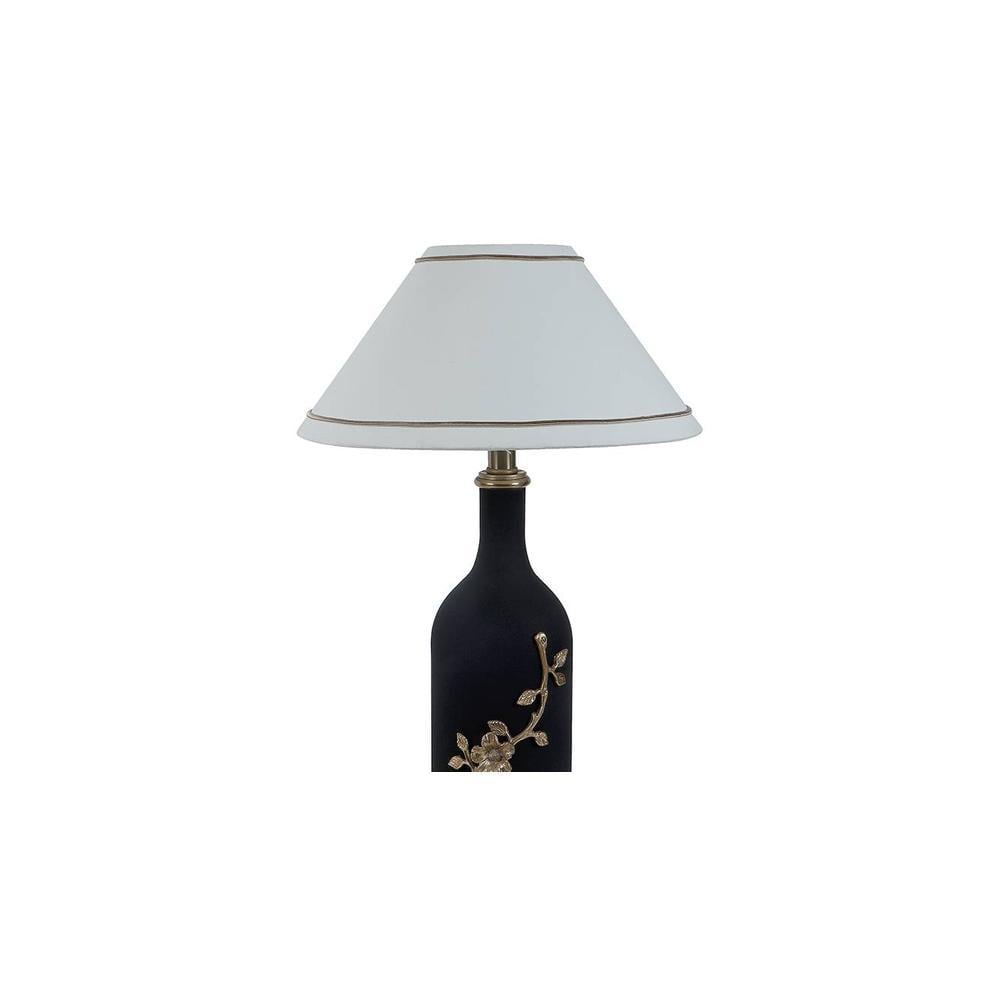 Fredo White Cotton Shade Table Lamp