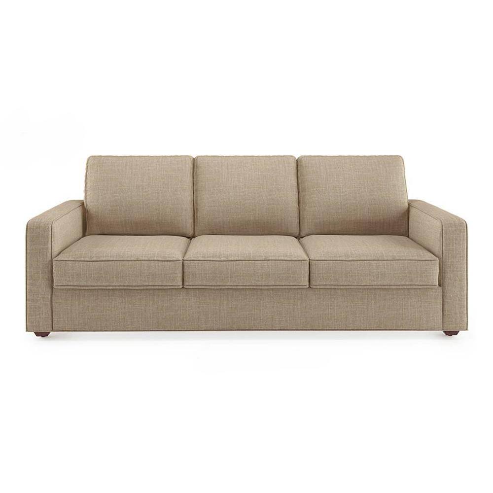 Apollo 3 Seater Fabric Sofa in Sandshell Beige Colour