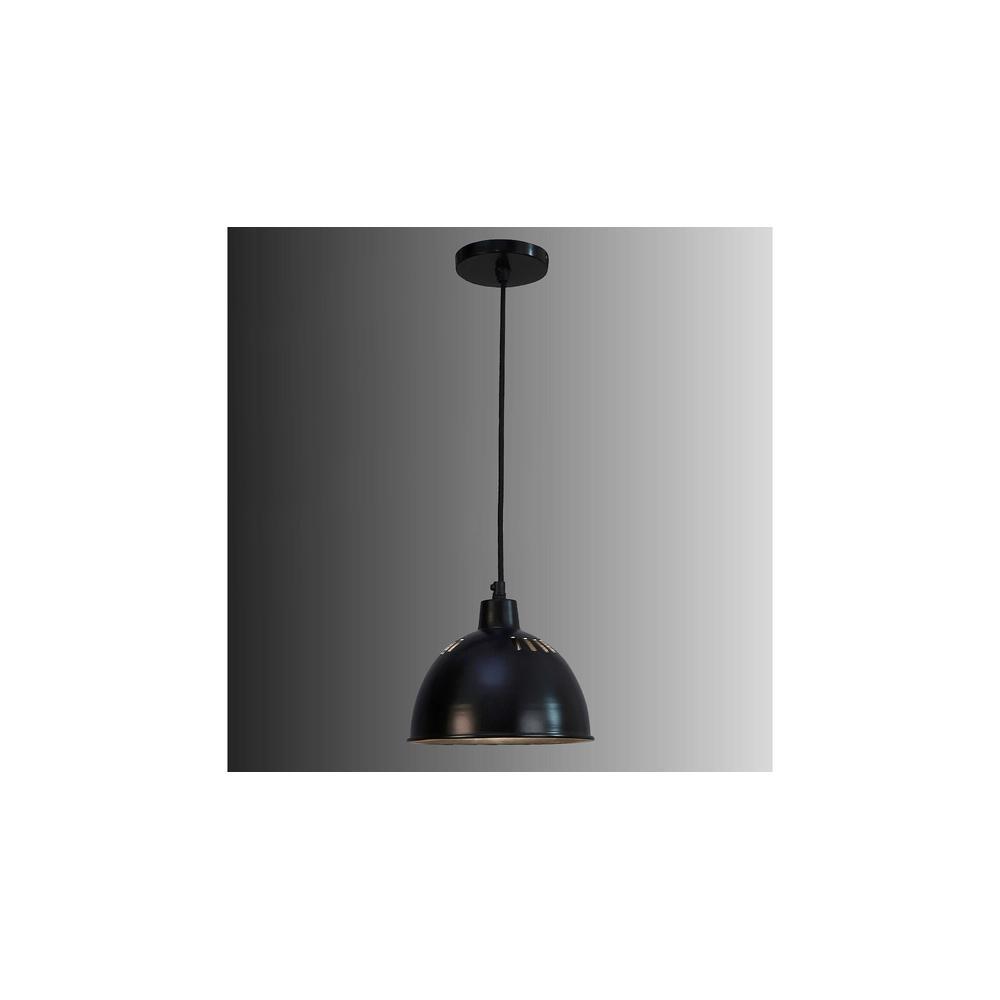 All Black Metal Hanging Light