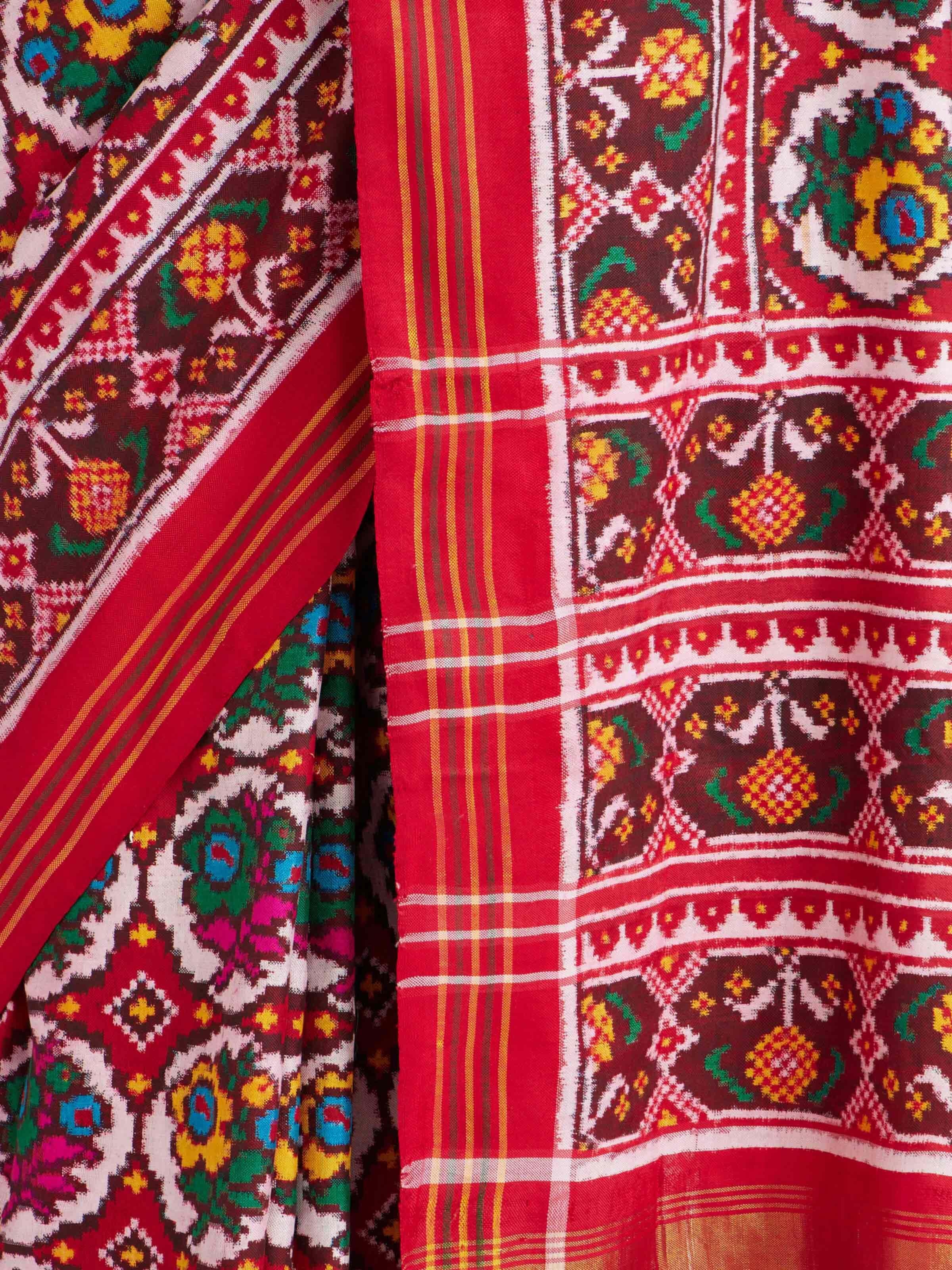 Red Patan Patola Saree