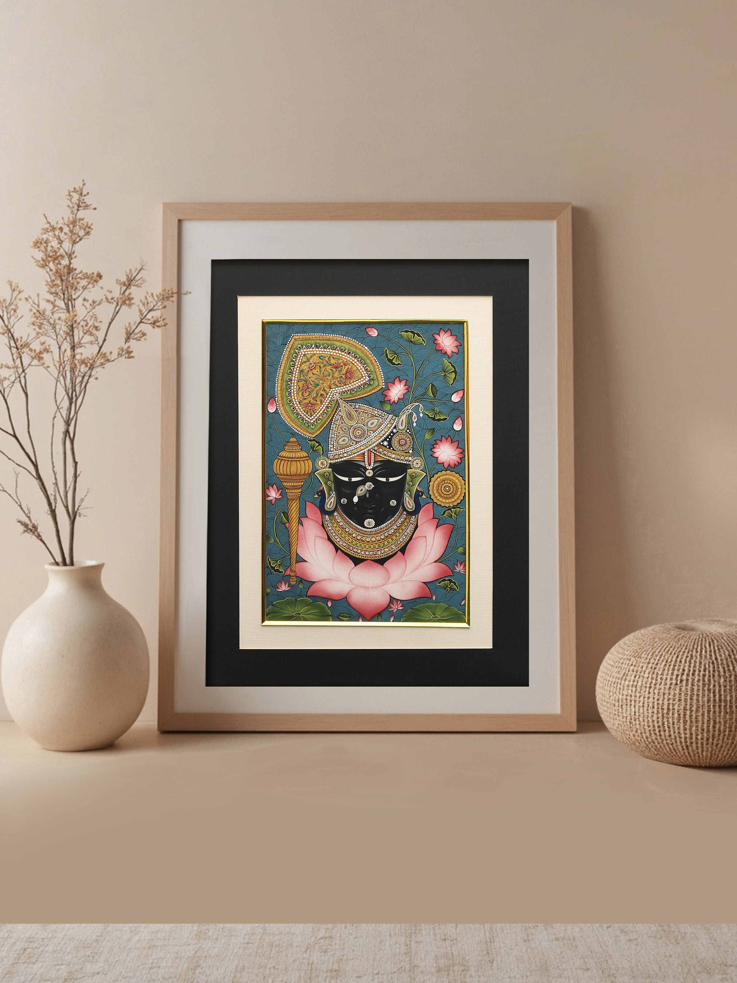 Krishna Face Miniature Painting