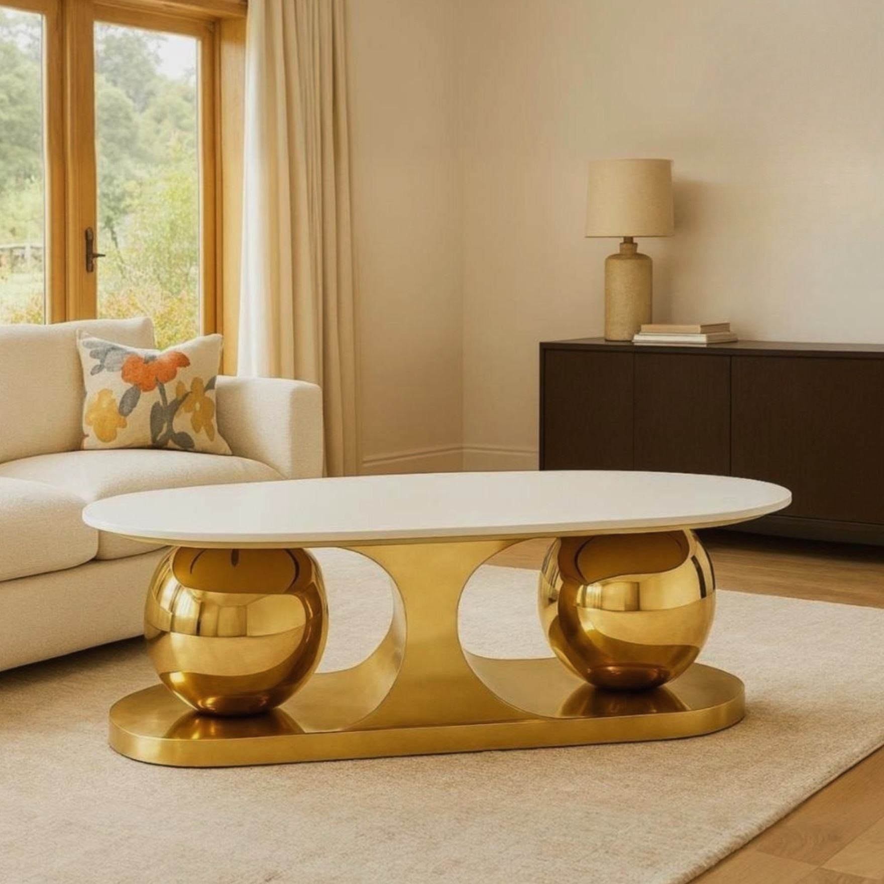 Golden Embrace Coffee Table