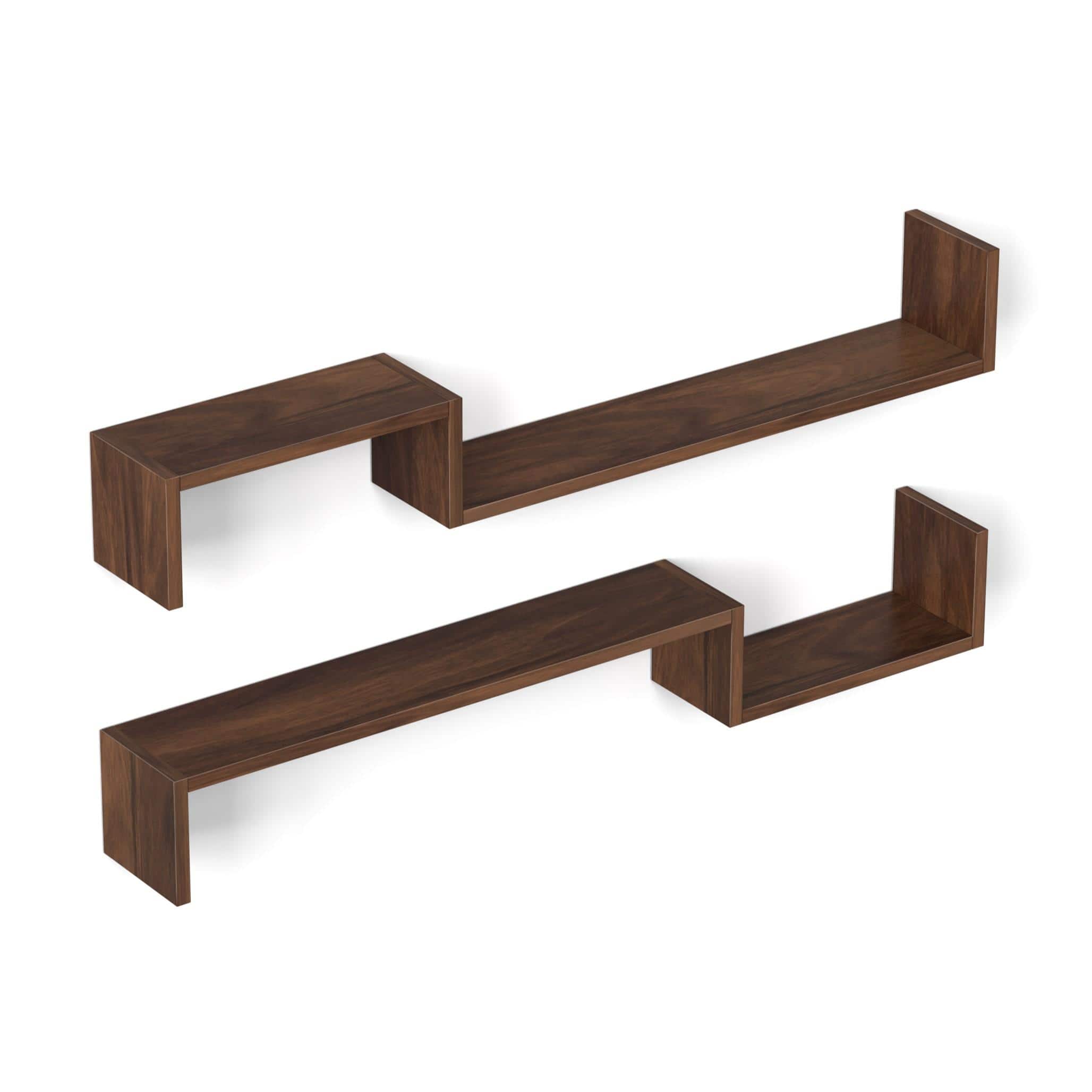 Riley Engineered Wood Wall In Brown Maple Finish