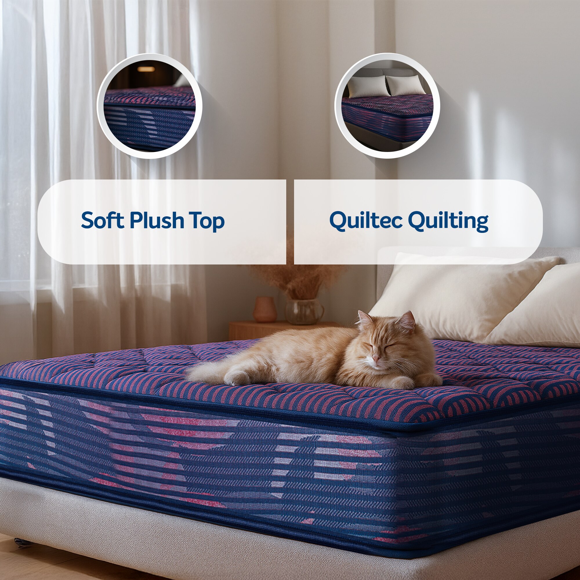 Sleepwell Champ Classic Ortho 4 inch King Bonded Foam Mattress (L x W: 84 inch x 72 inch)