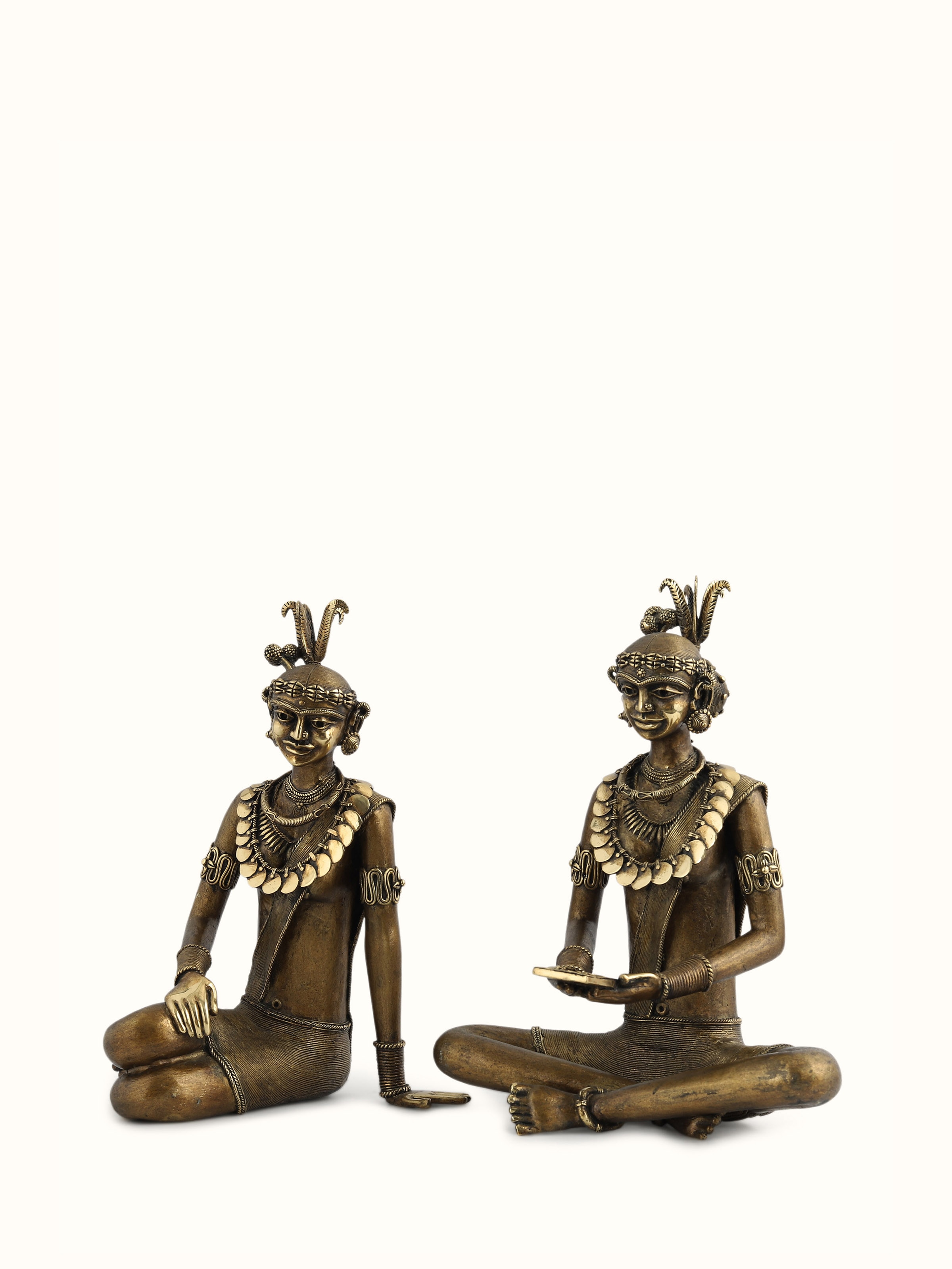 Dhokra Mobile Wali Brass Sculpture