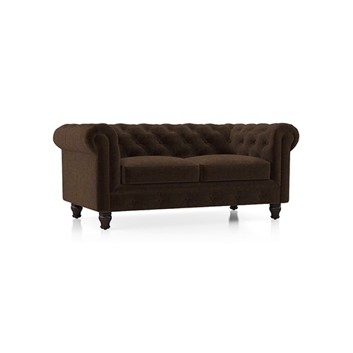Winchester Premium 2 Seater Fabric Sofa in Dark Earth Colour