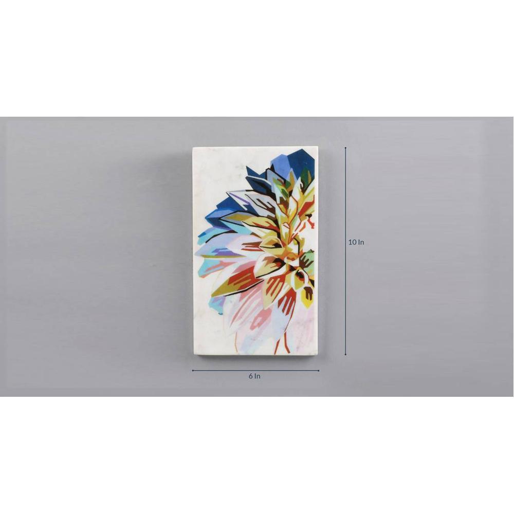 Edna White Abstract Marble 6x10 inches Framed Wall Art
