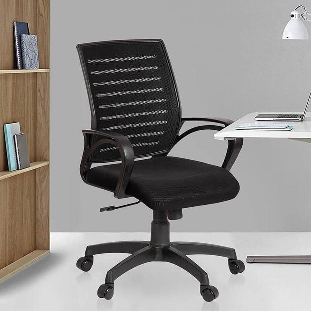 Xcelo Mesh Swivel Ergonomic Chair In Black Colour