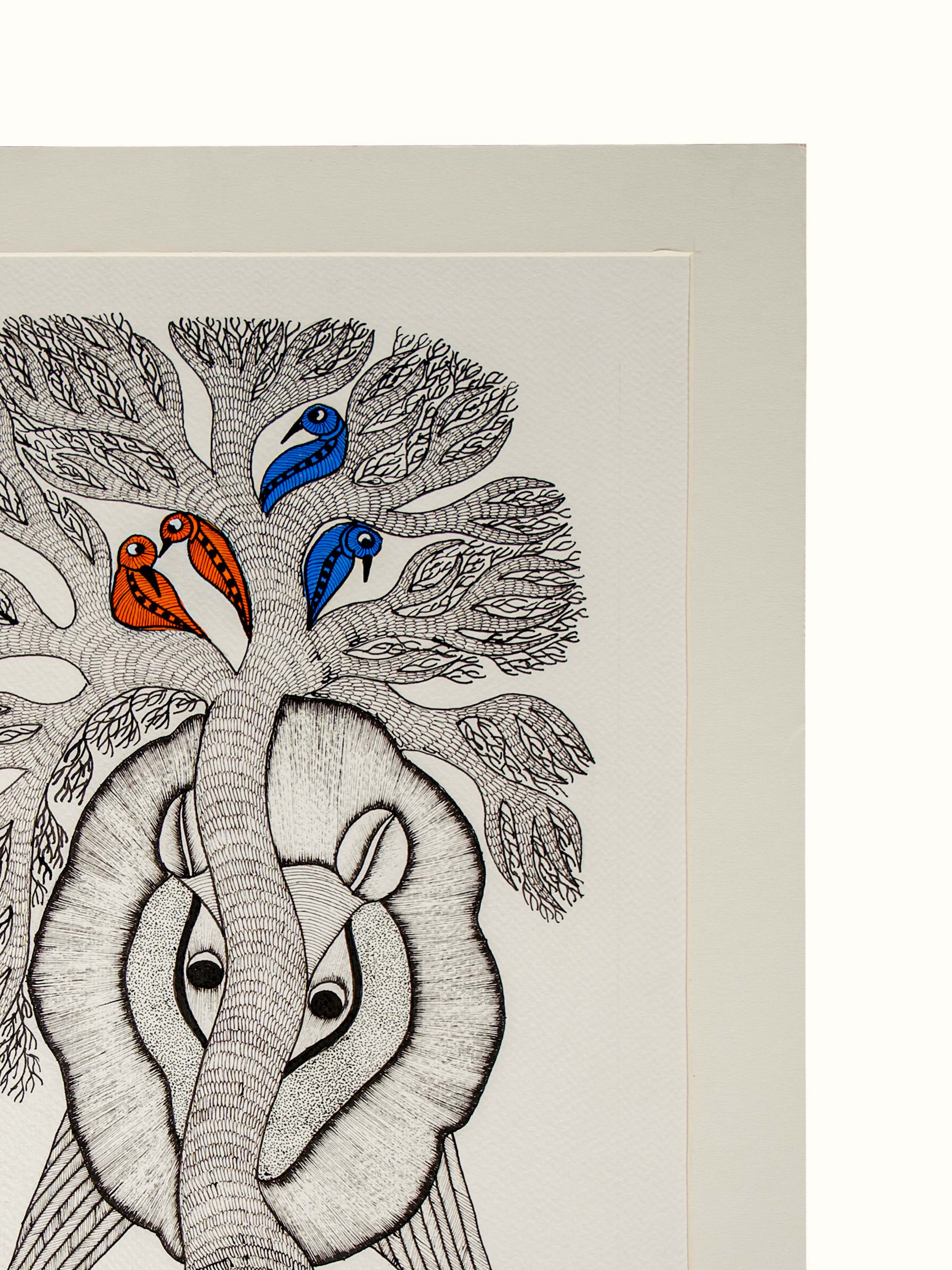 The Hidden King Gond Art