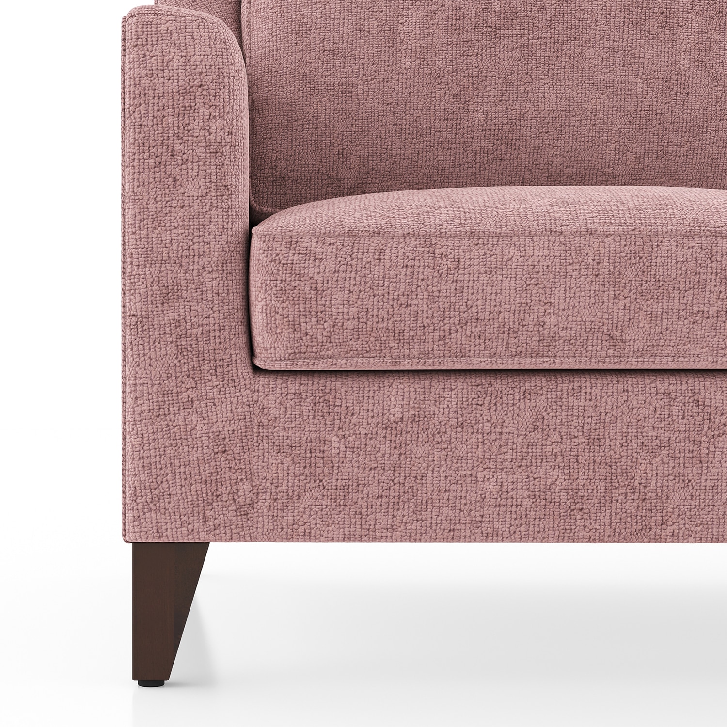 Abbey Sofa (Colour : Desert Rose, Cushion : Soft, Seating Capacity : 1 Seater)