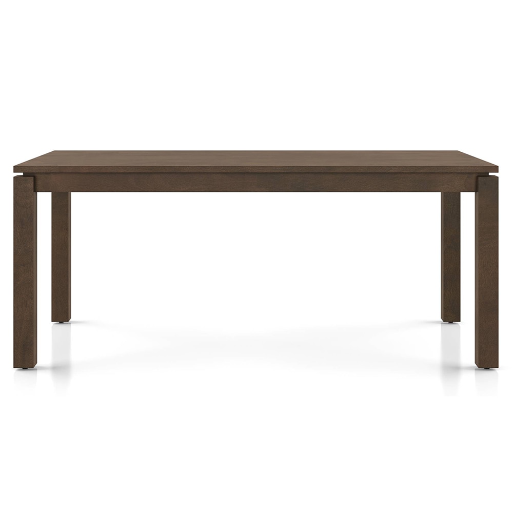 Atlas Solid Wood 6 Seater Dining Table In Danish Walnut Finish