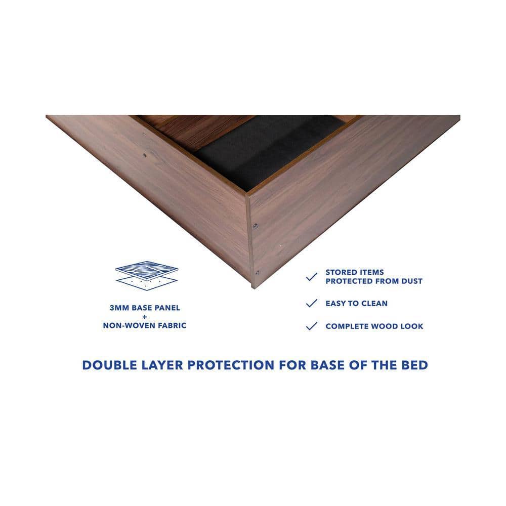 Taygete Solidwood Headbord With Box Storage Queen Bed