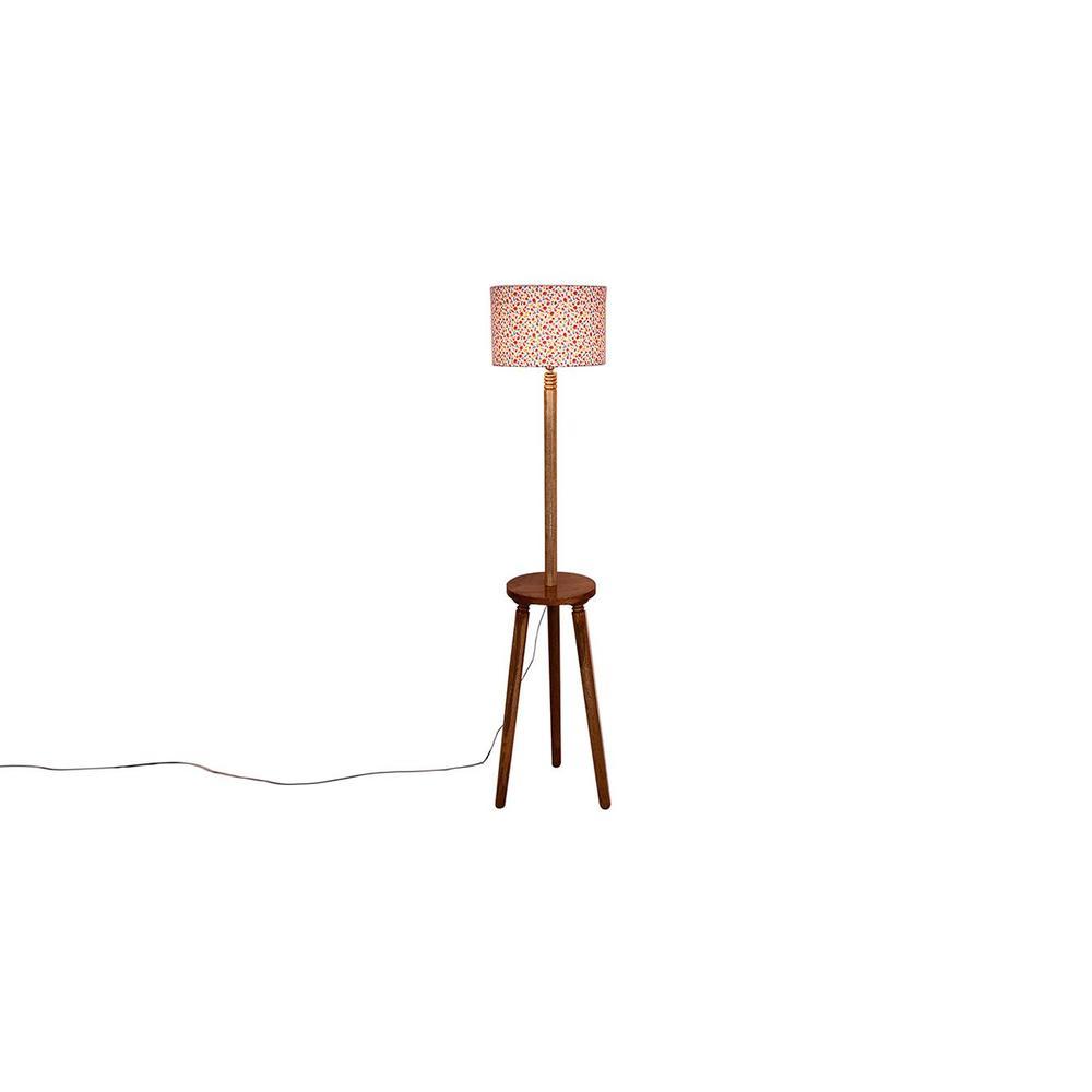 Heather Multicolour Cotton Shade Floor Lamp