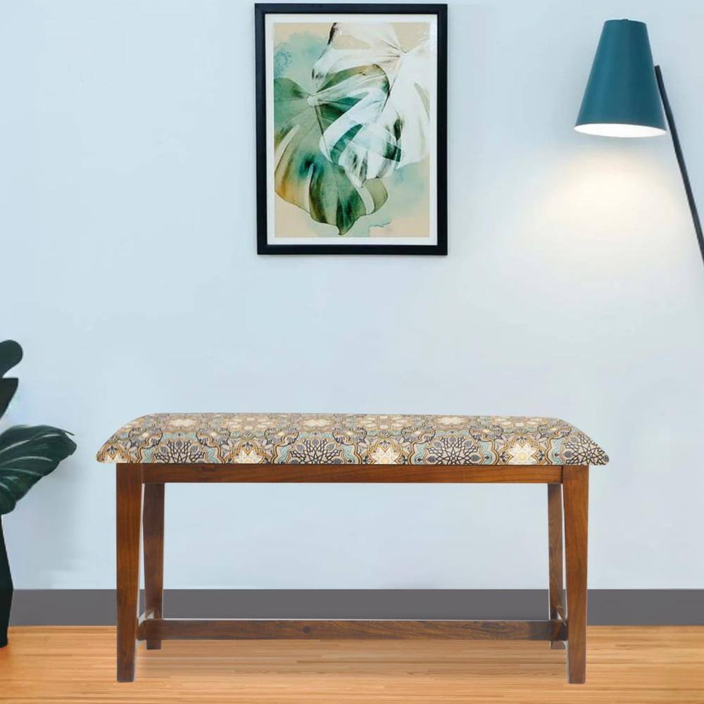 Cristan Solid Wood Bench In Provincial Teak Finish