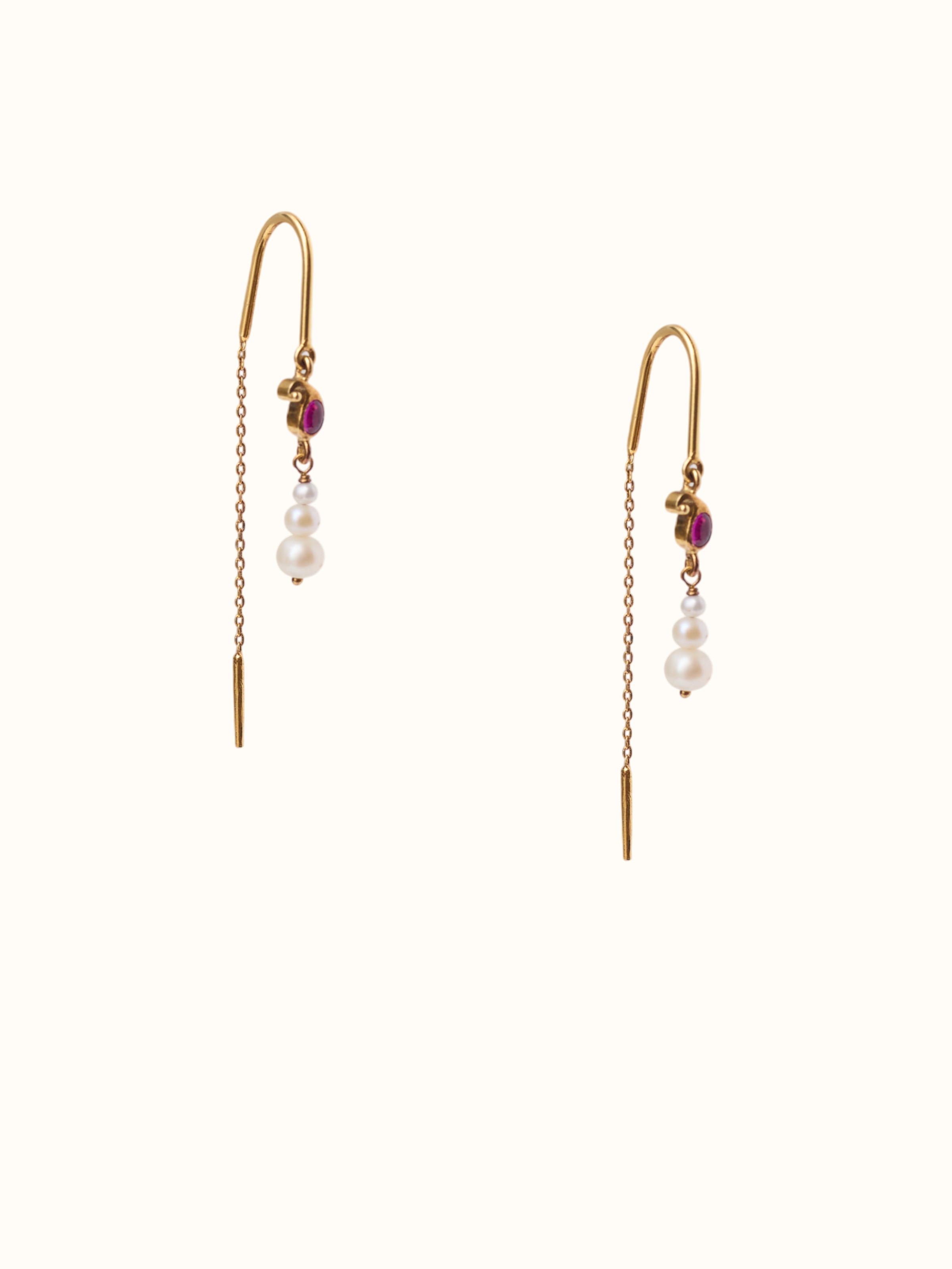 Guttapusalu Silver Drop Earrings