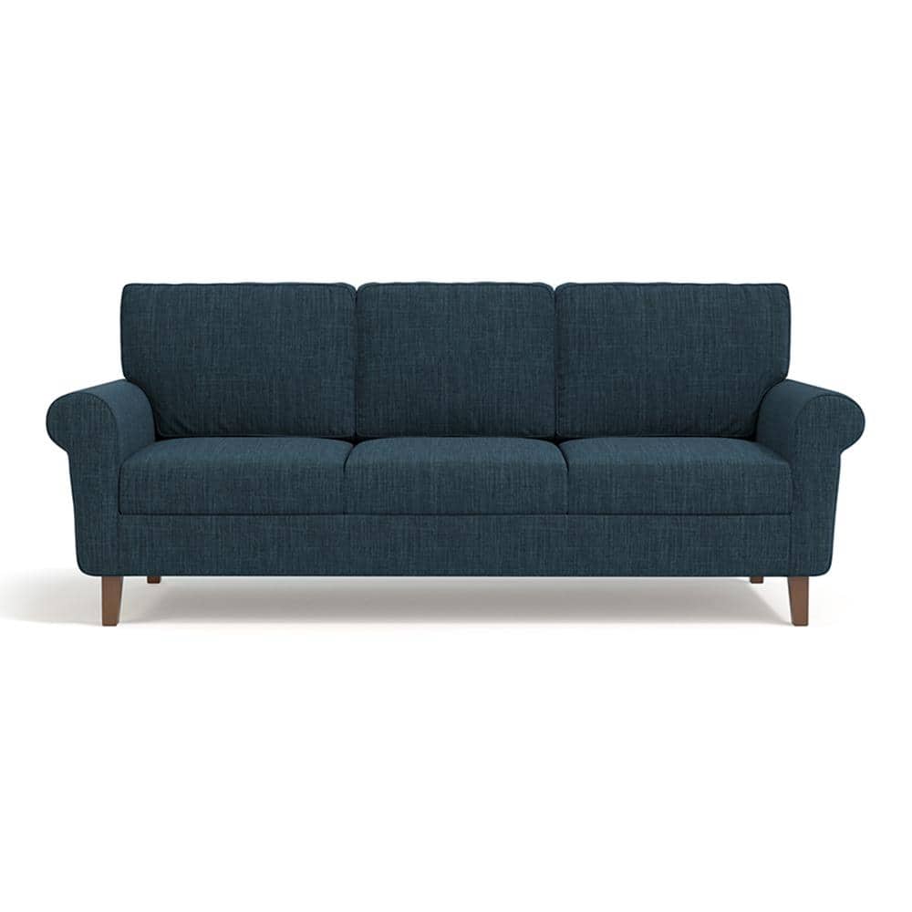 Oxford 3 Seater Fabric Sofa in Indigo Blue Colour