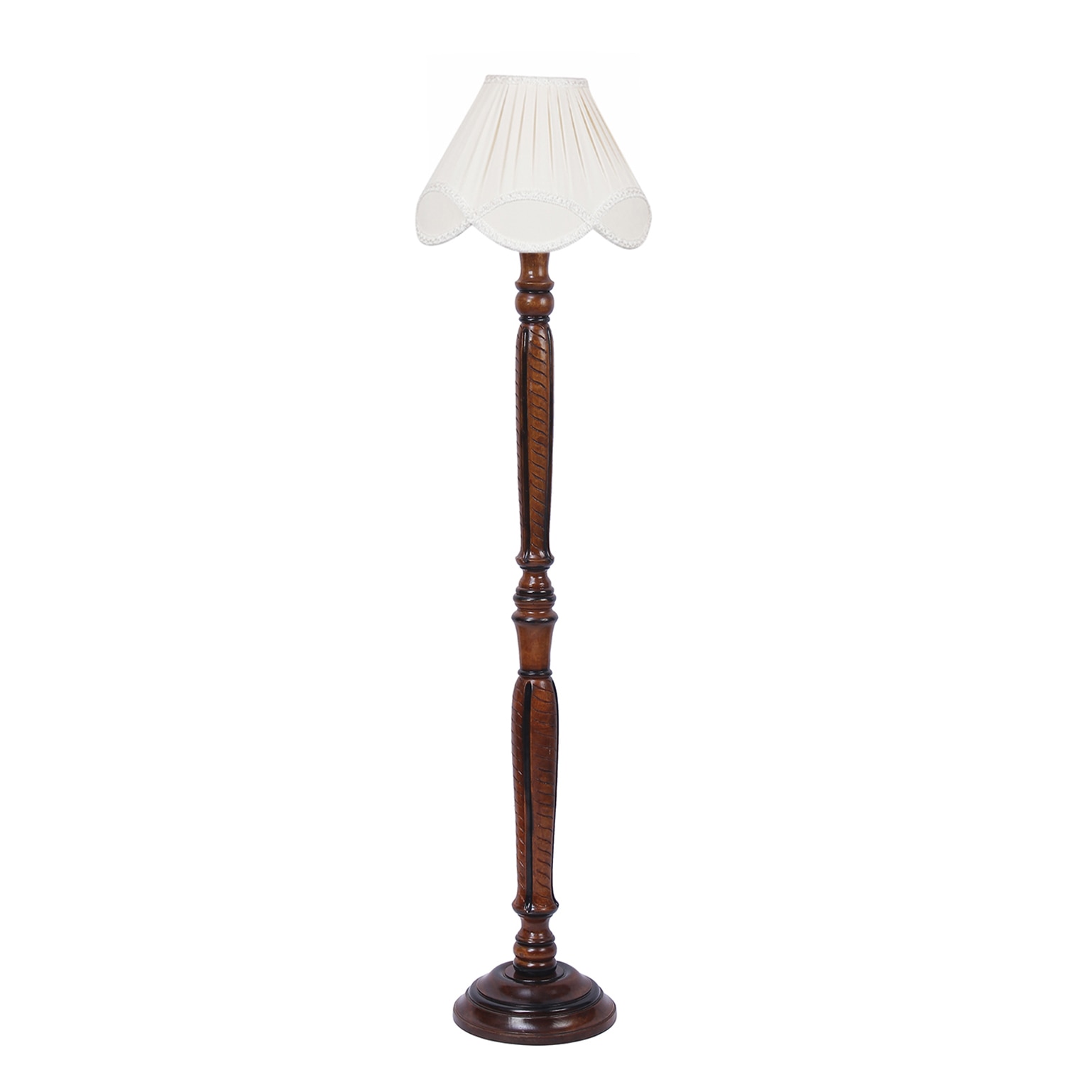 Devansh Wooden Floor Lamp