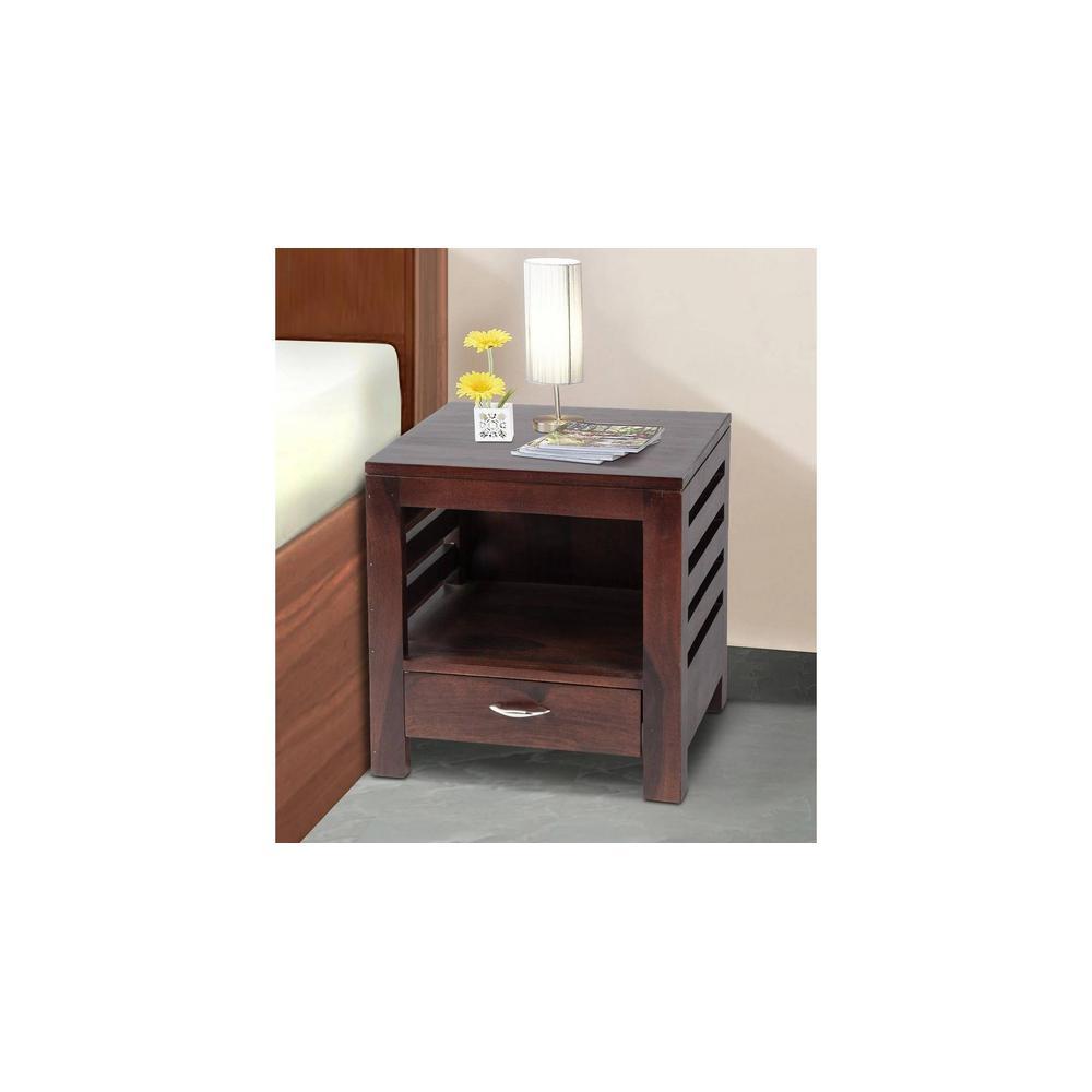 Russell Side Table - Walnut Finish