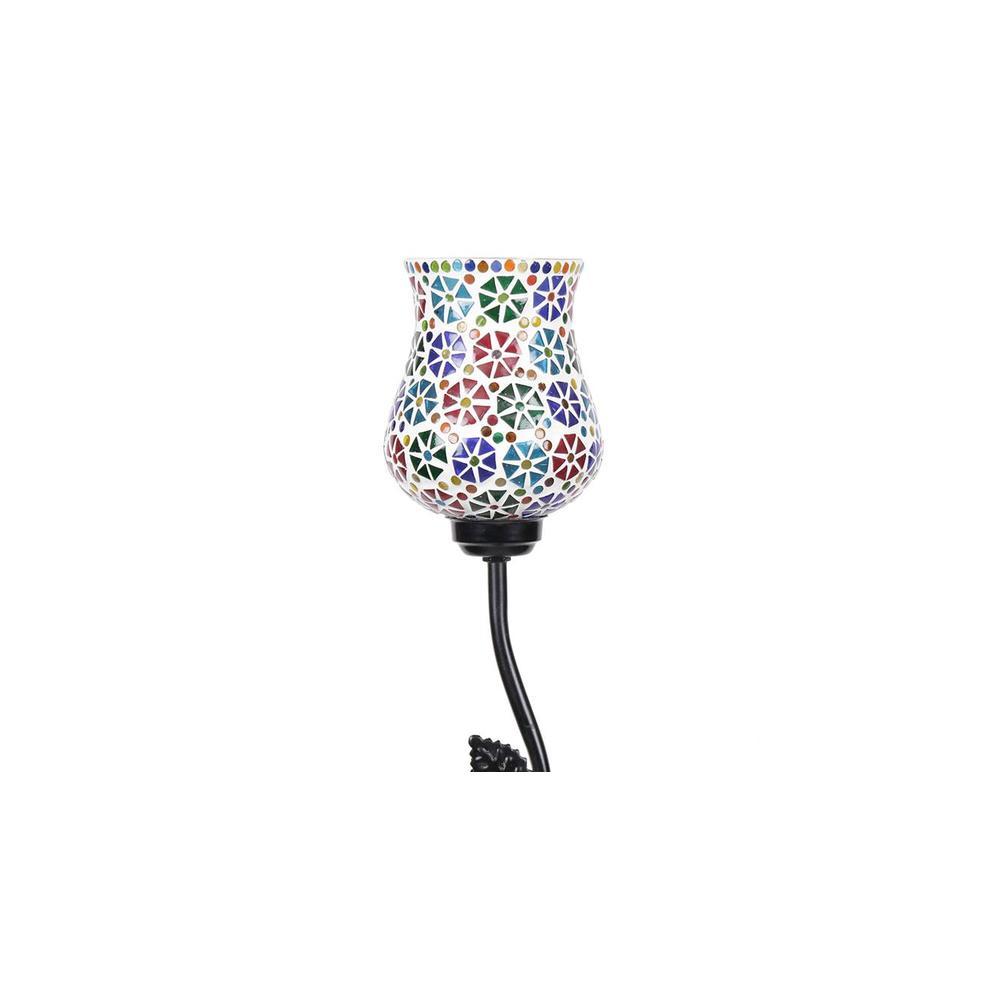 Stafford Black Glass Shade Floor Lamp
