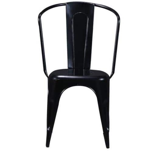 Onyx Iron Dining Chair in Black Colour