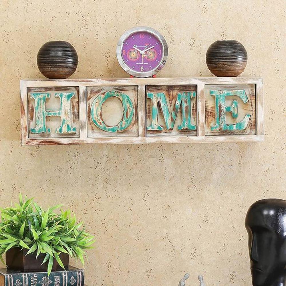 WOODENMOOD Rectangular Wall Rack