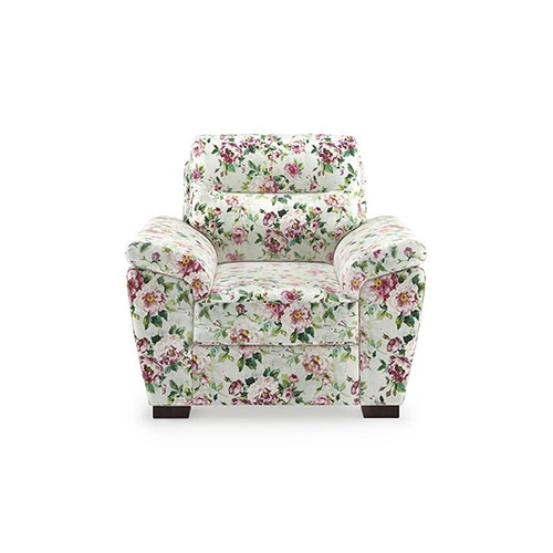 Adelaide Luxe 1 Seater Fabric Sofa in Clara Velvet Colour - Urban Ladder
