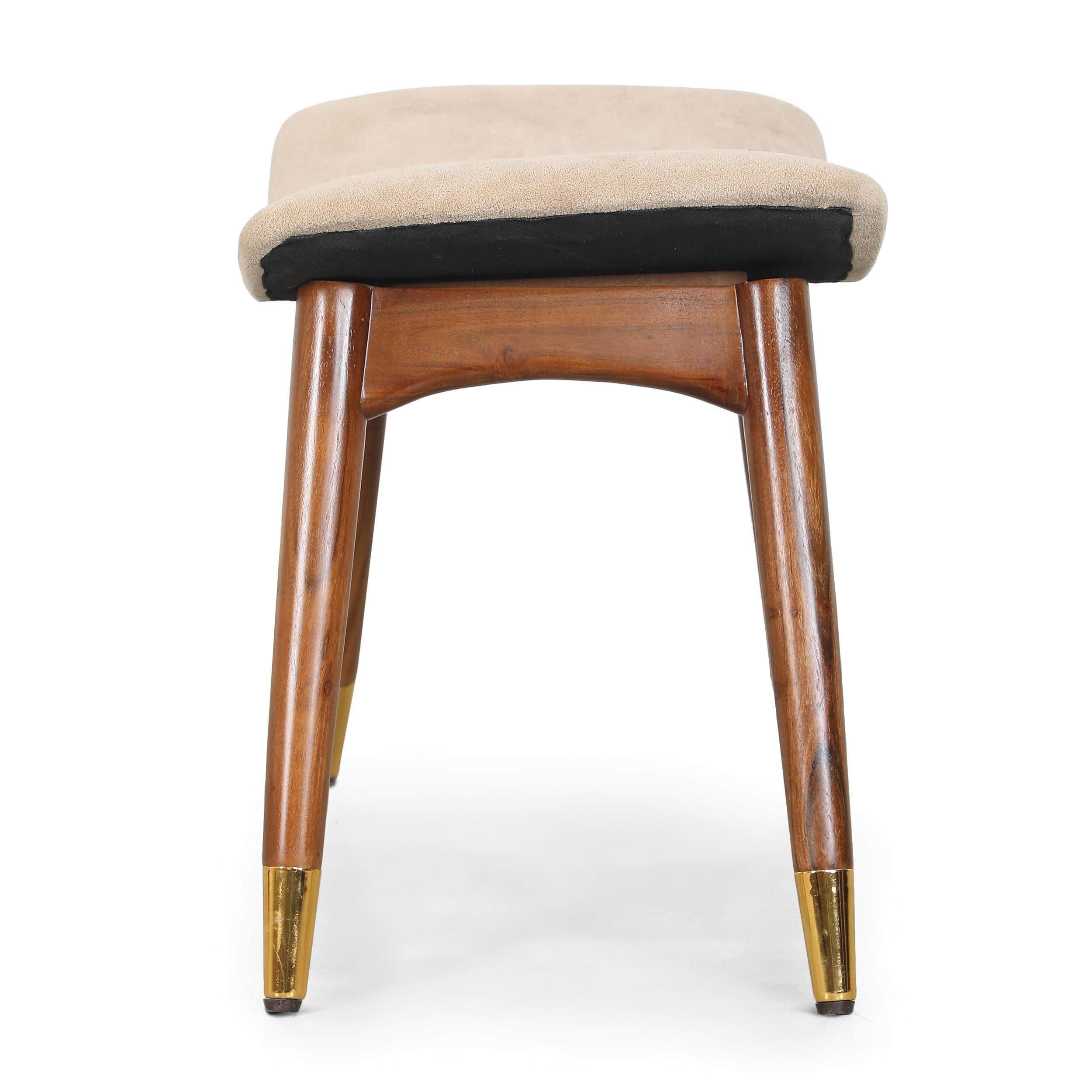 Zuno Seating Stool in Beige Color