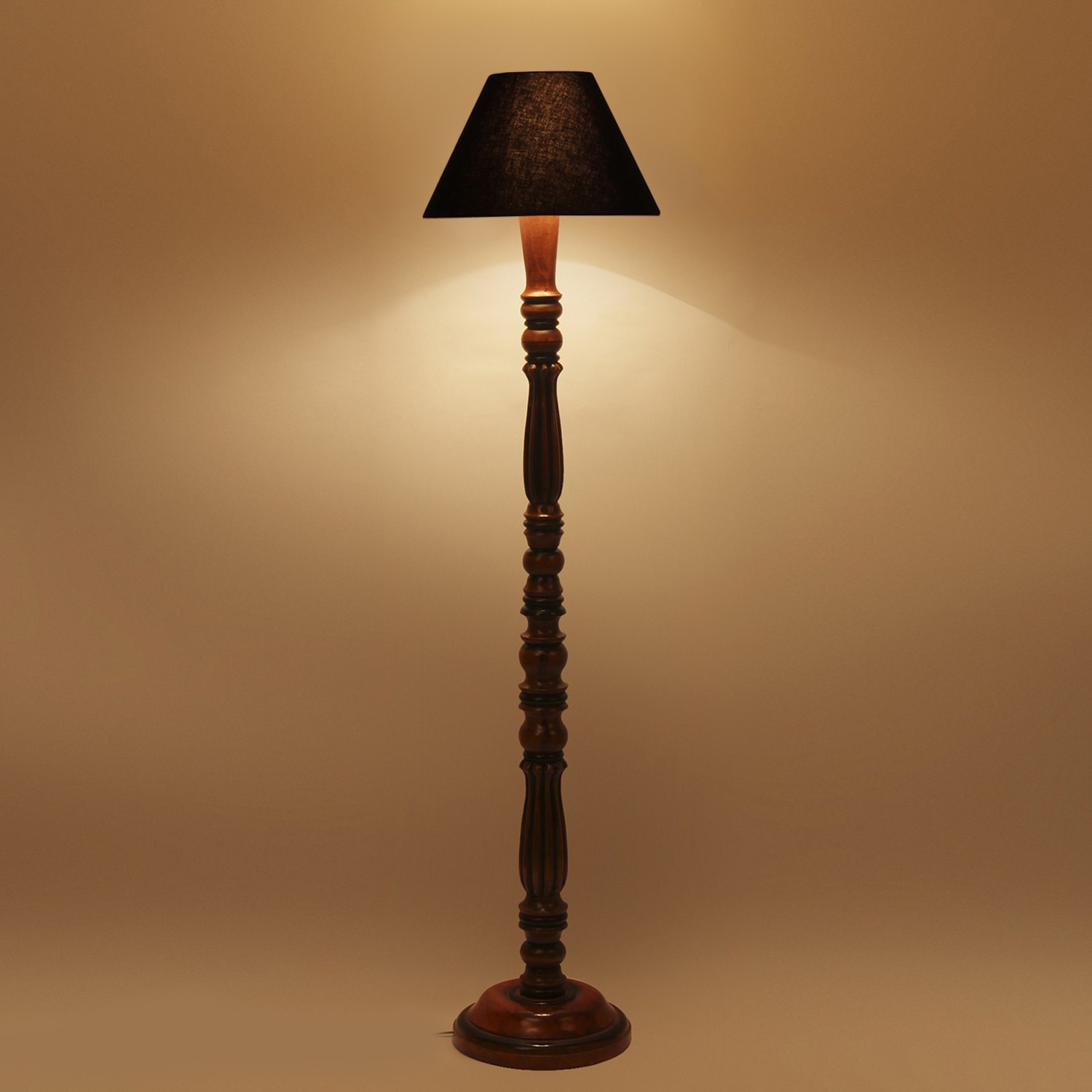 Devansh Wooden Floor Lamp - Devansh