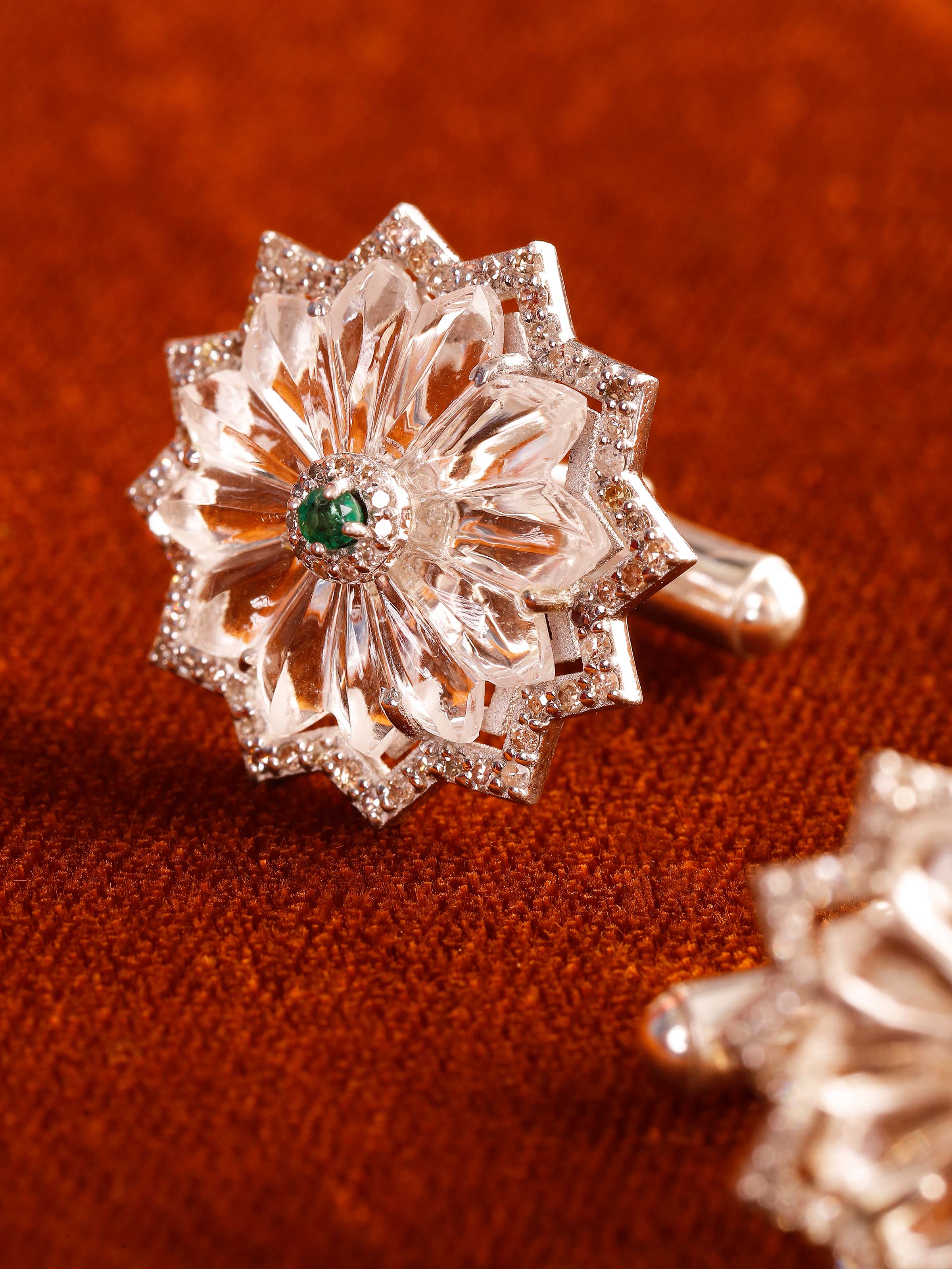 Lifestyle view of Silver Smithing cufflinks