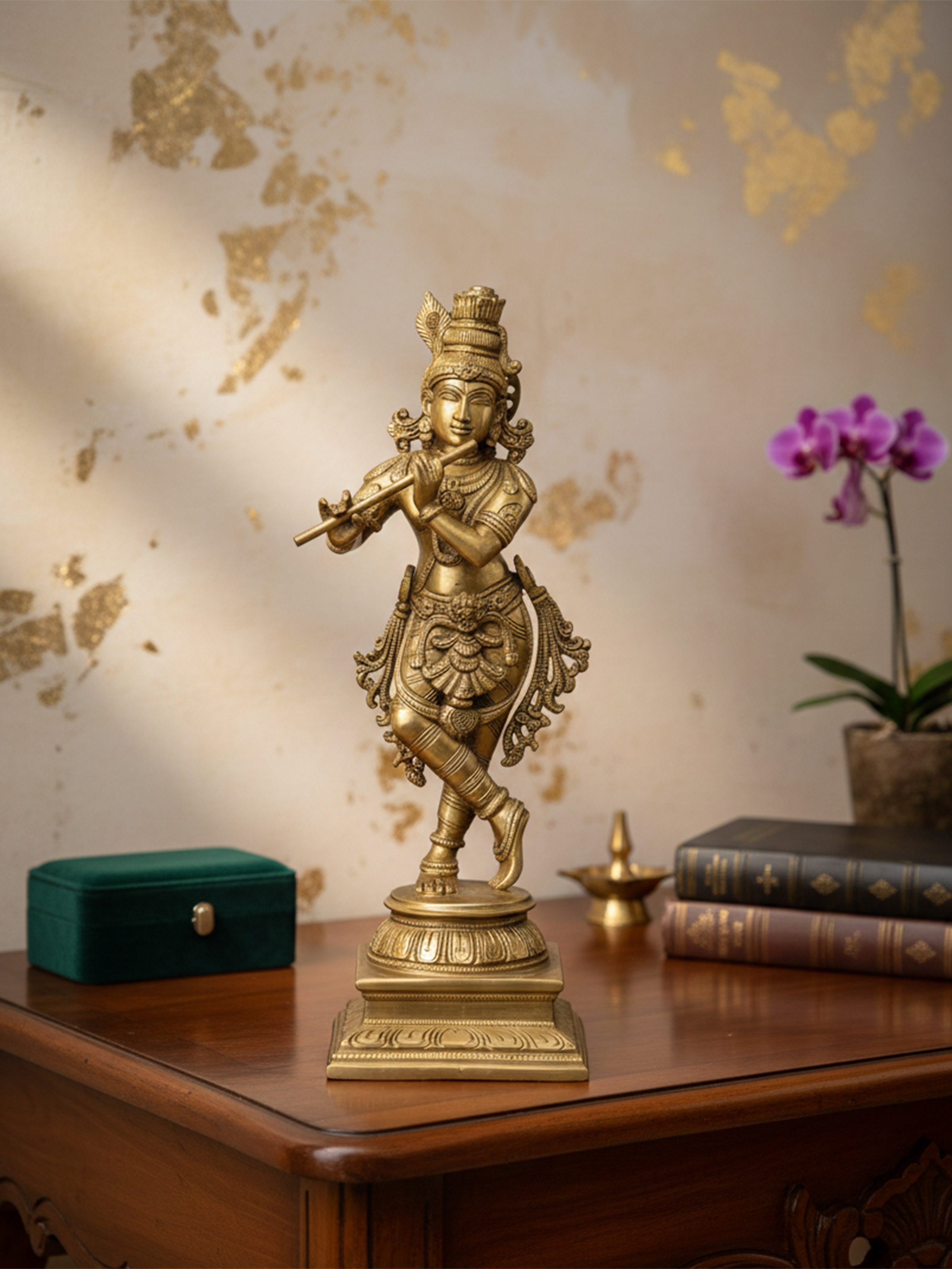Bronze Cast Krishna Idol